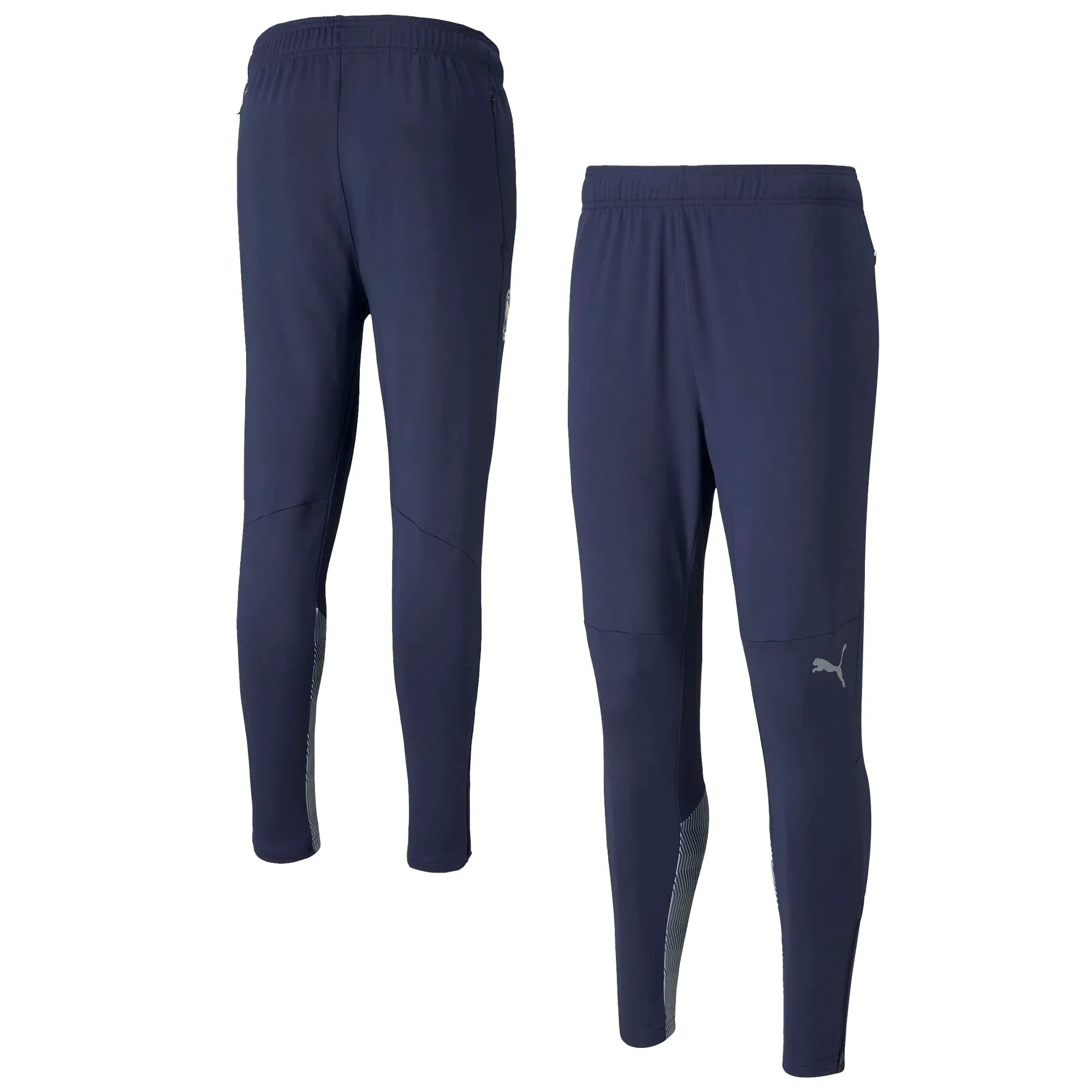 Manchester City Training Zipped Pants-Navy