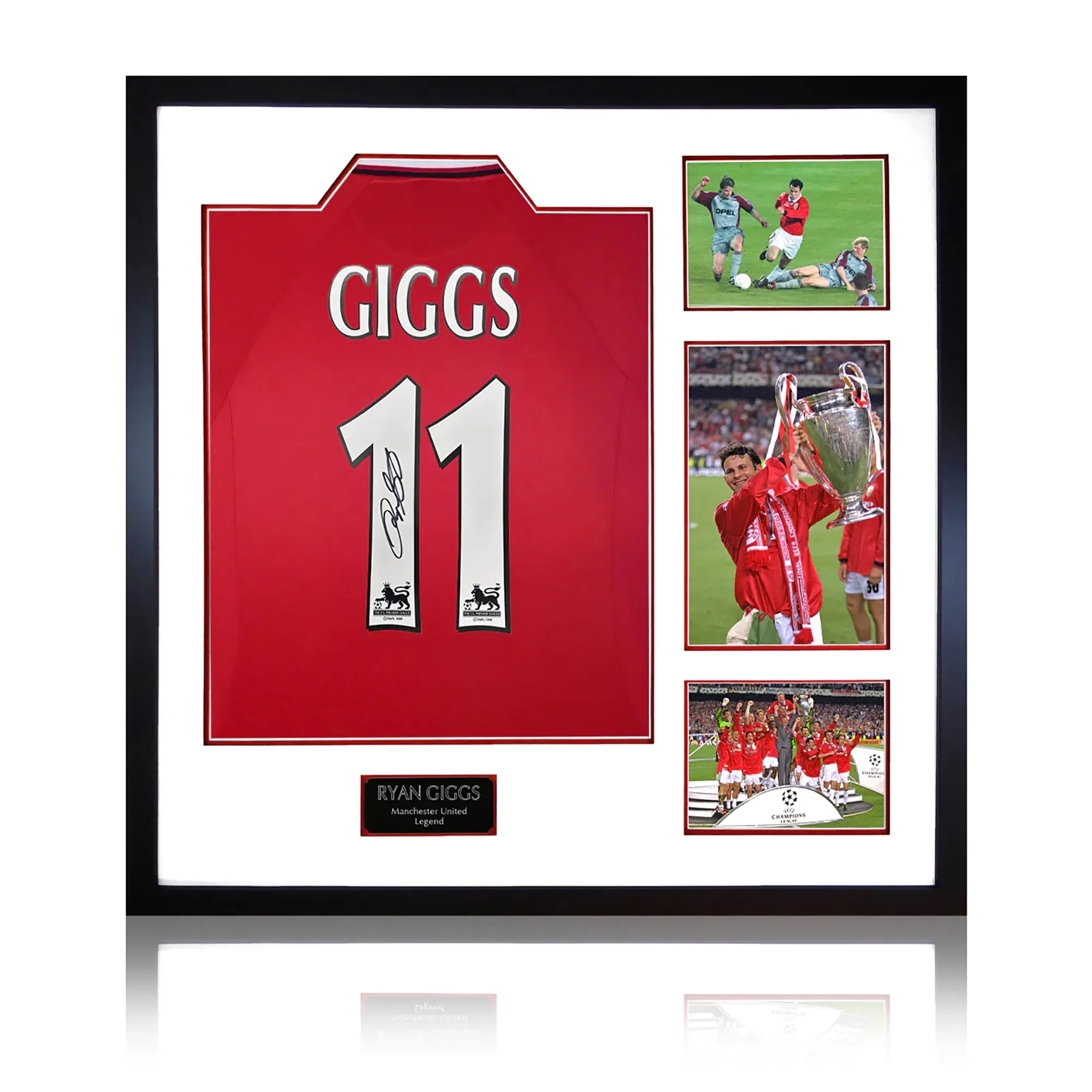 Ryan Giggs Signed Manchester United Shirt Elite Frame
