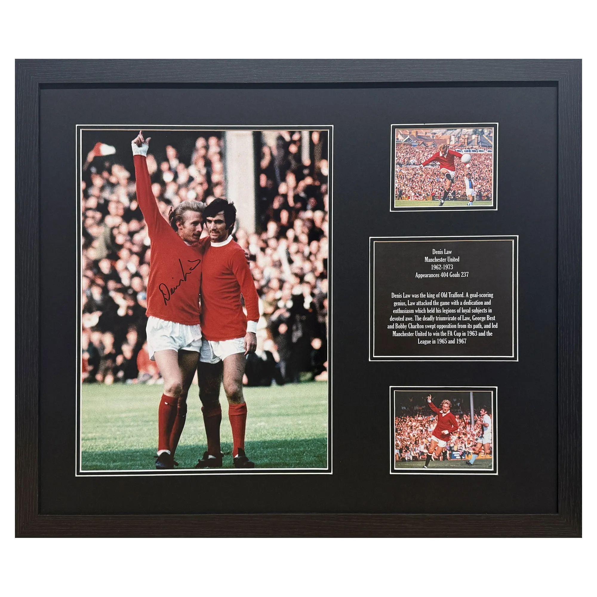 Manchester United Denis Law Signed Photo