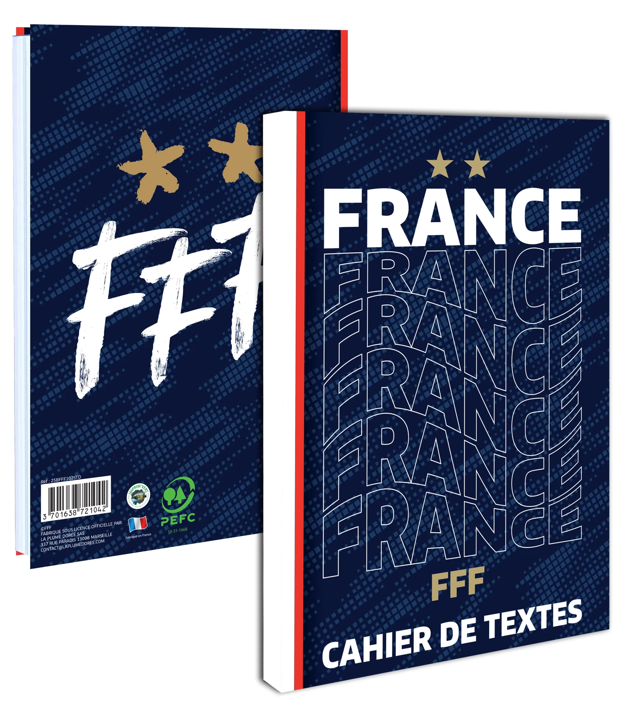 France National Team Textbook - 15.5x21.5x1.5cm