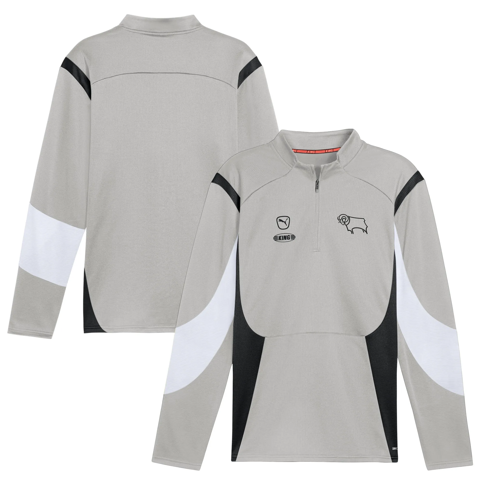 Derby County Puma Pro Warm Up Midlayer - Grey