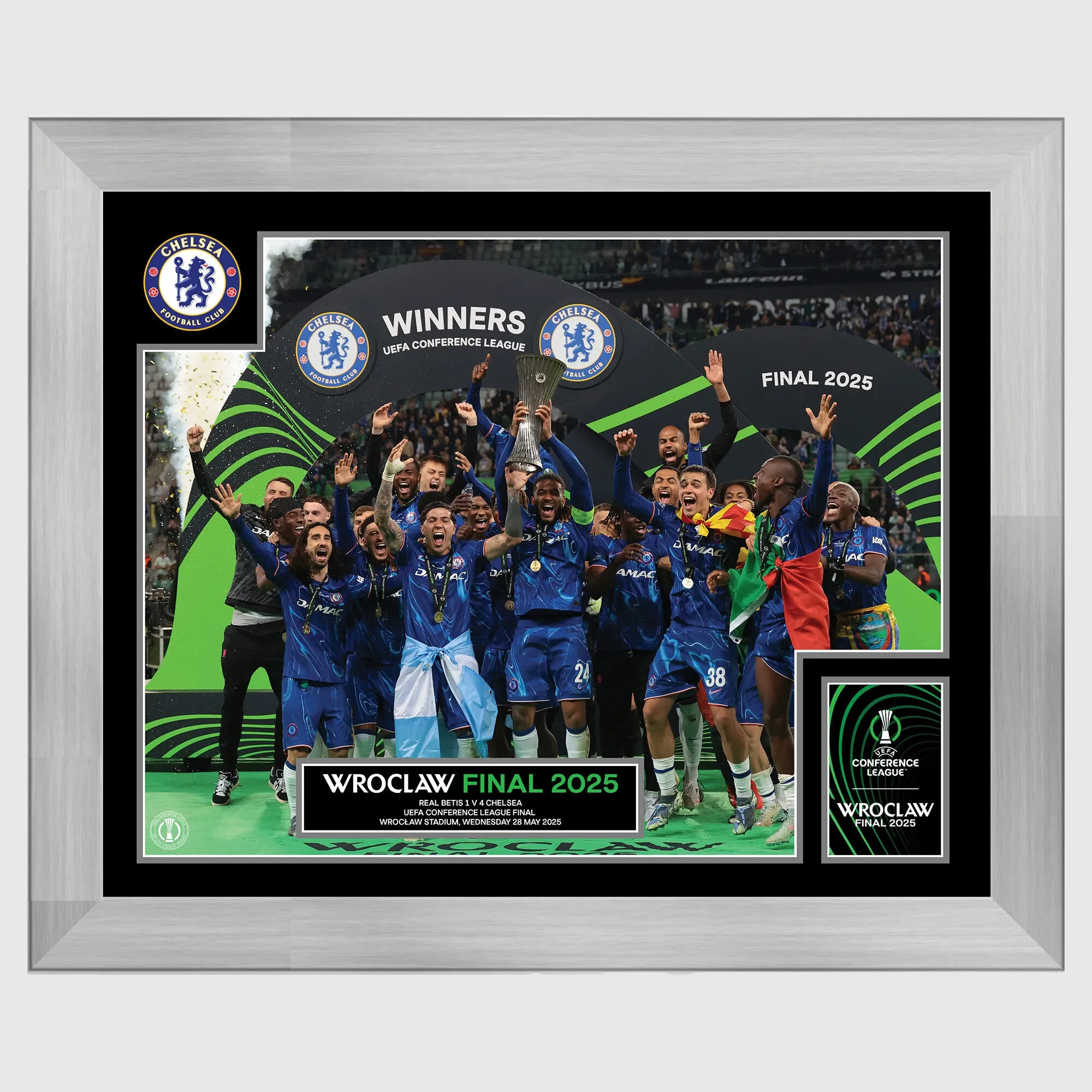 Chelsea UEFA Conference Winners 20 x 16 Frame