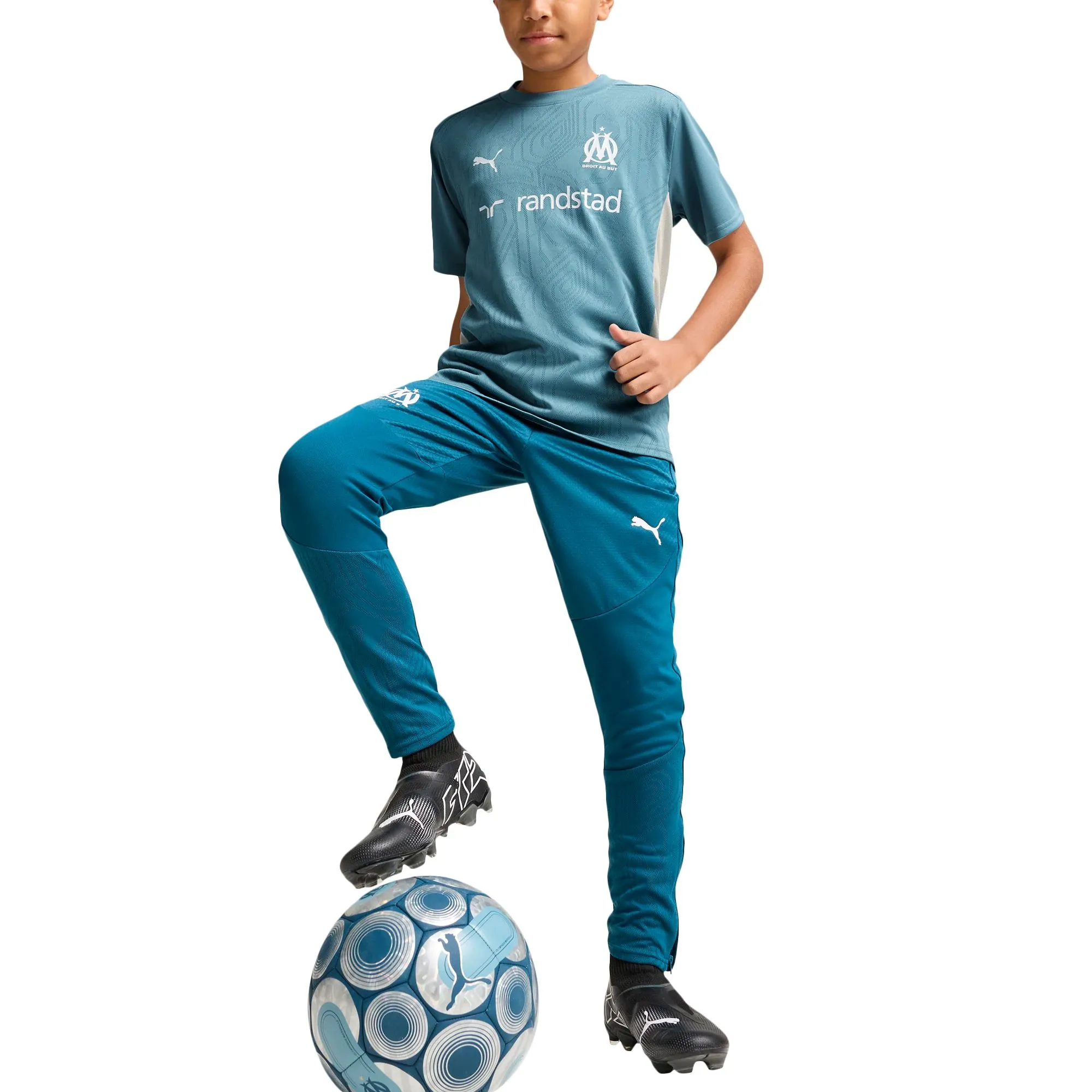 Olympique de Marseille Puma Training Jersey - Blue - Kids