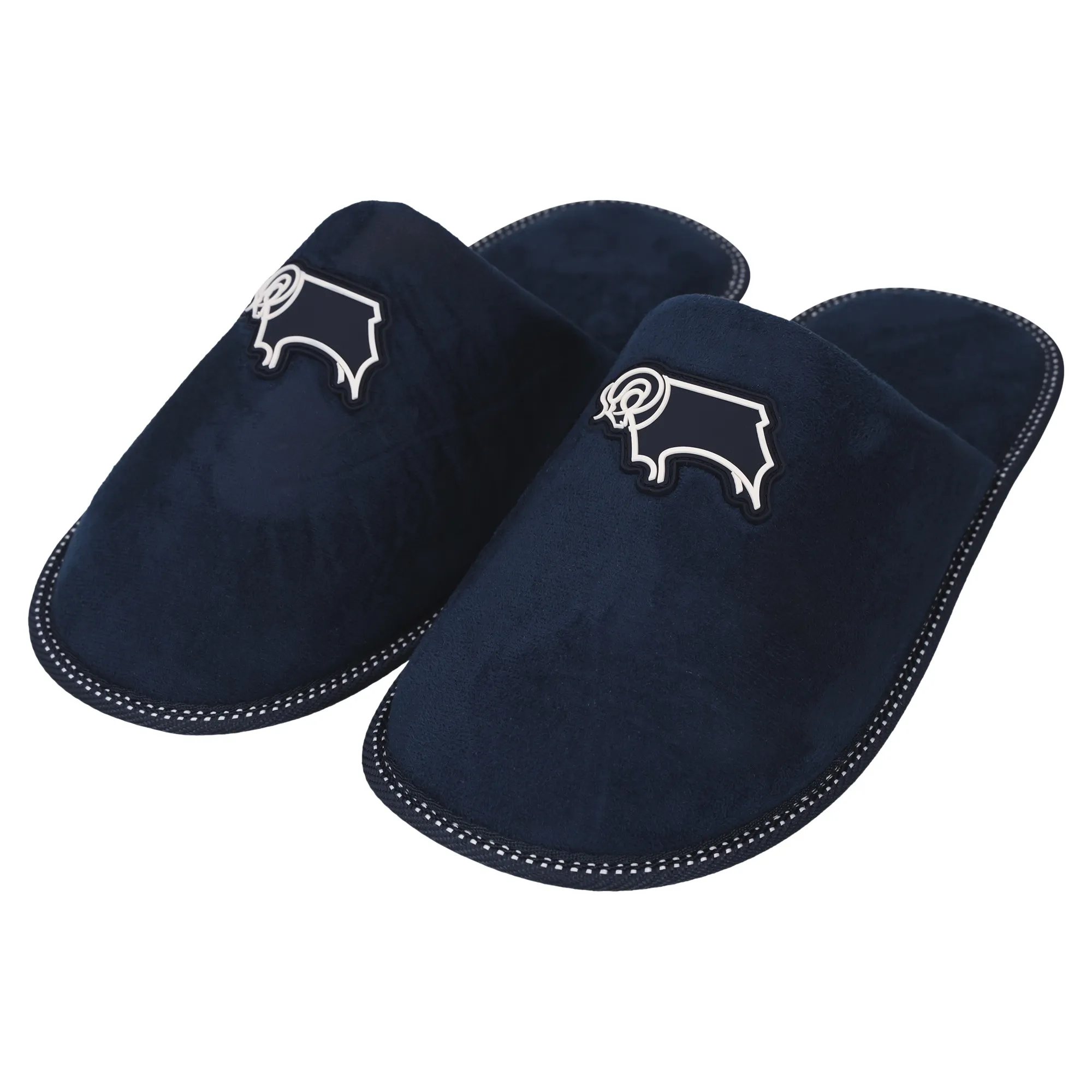 Derby County Mule Slippers - Navy - Kids