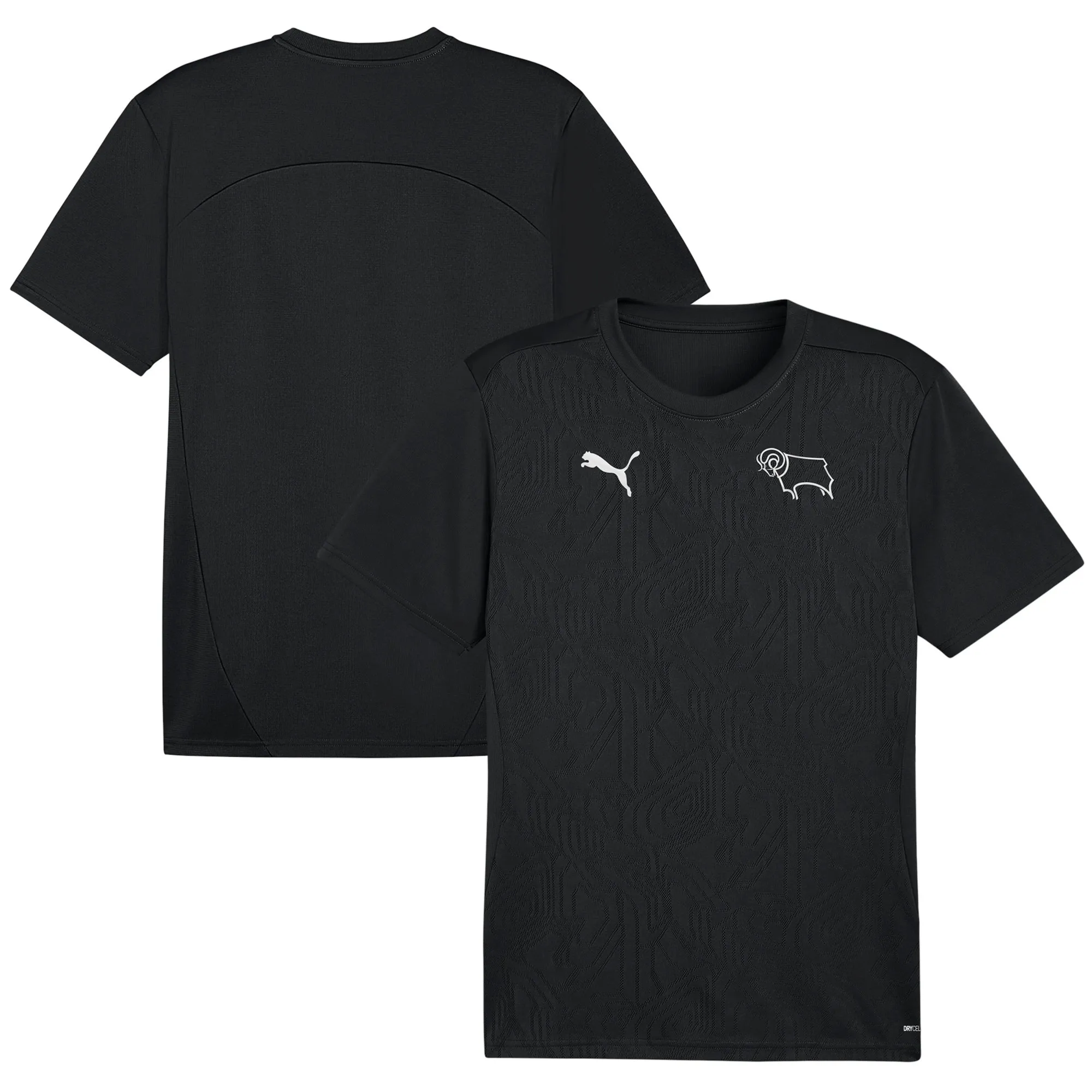 Derby County Puma Training Jersey - Black - Kids