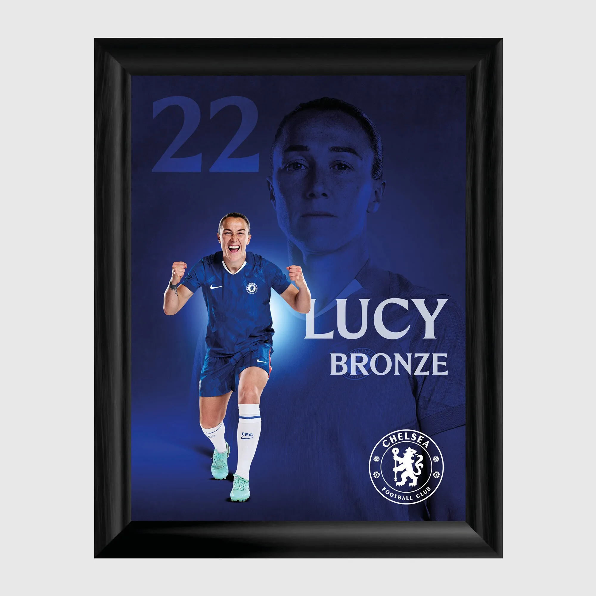 Chelsea Lucy Bronze 2025-26 Framed Print - 12 x 16