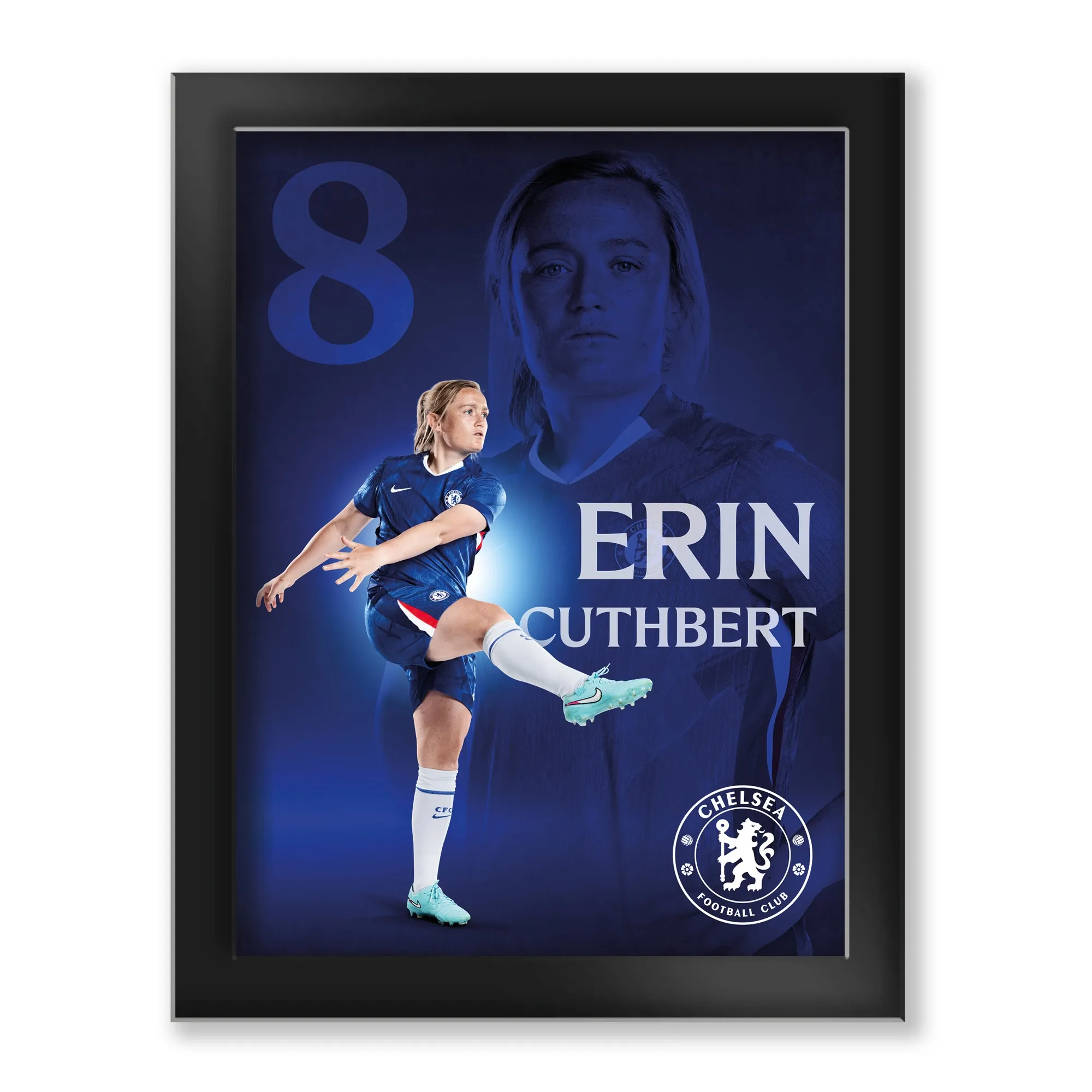 Chelsea Erin Cuthbert 2025-26 Tempered Glass Frame - 6 x 8