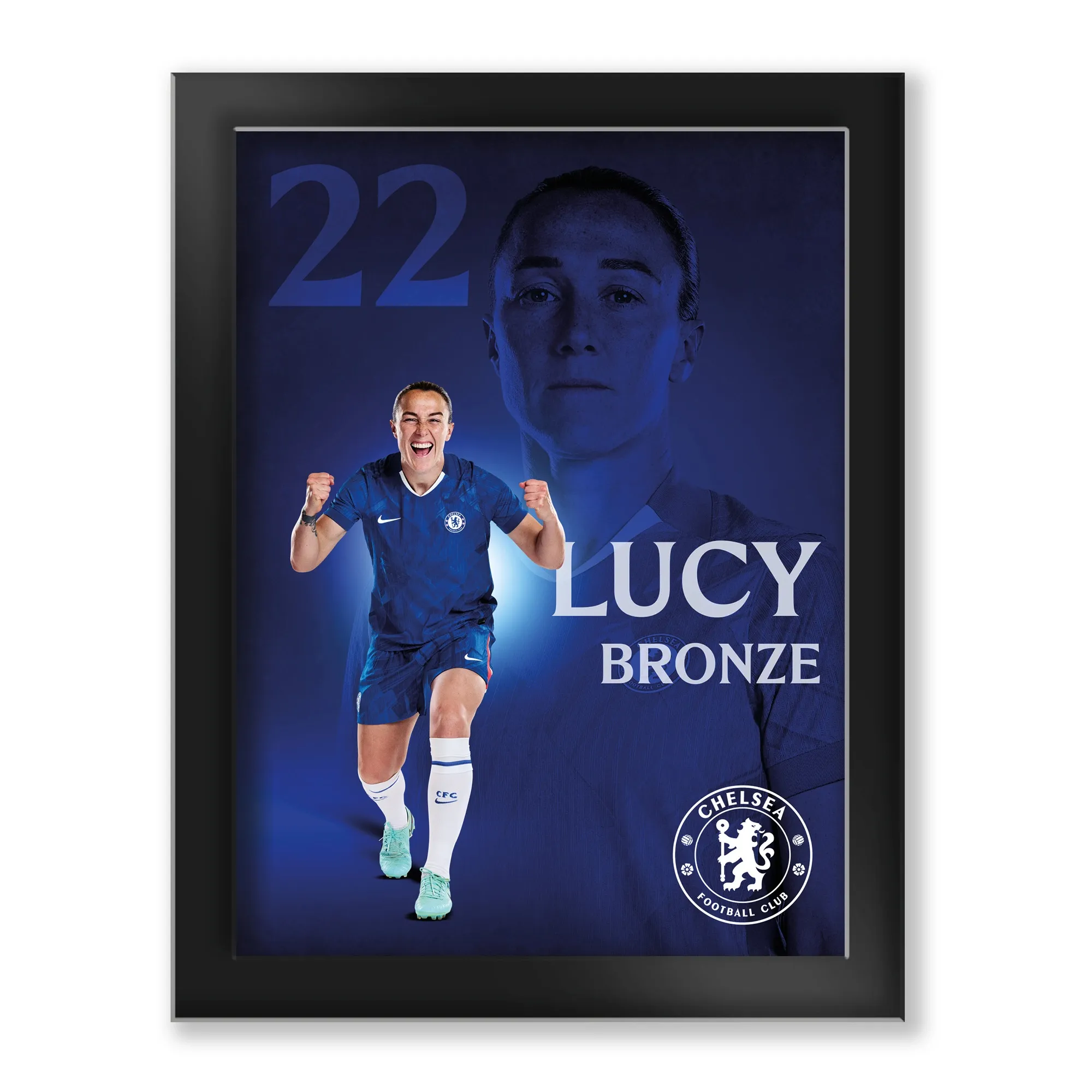 Chelsea Lucy Bronze 2025-26 Tempered Glass Frame - 6 x 8