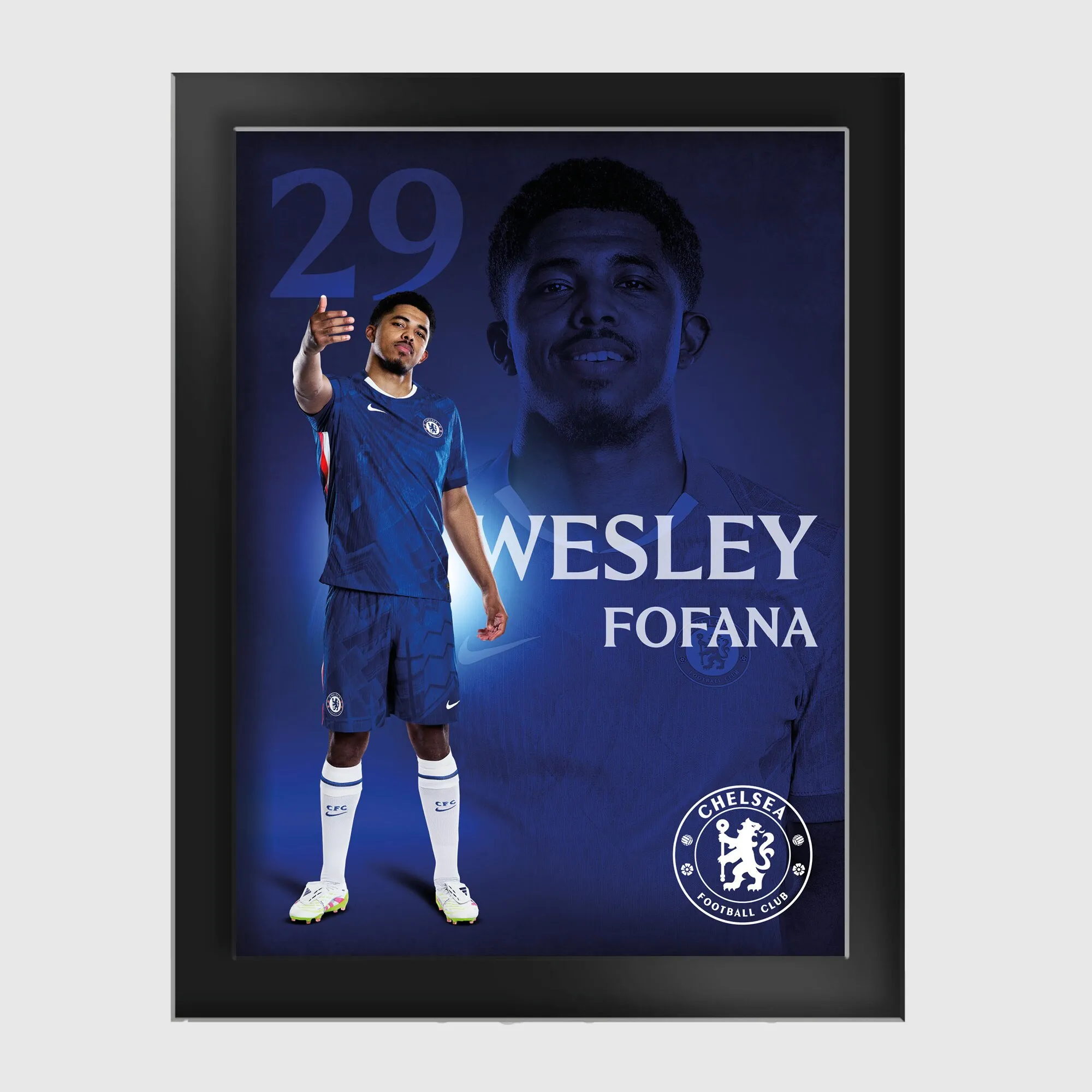 Chelsea Wesley Fofana 2025-26 Tempered Glass Frame - 6 x 8
