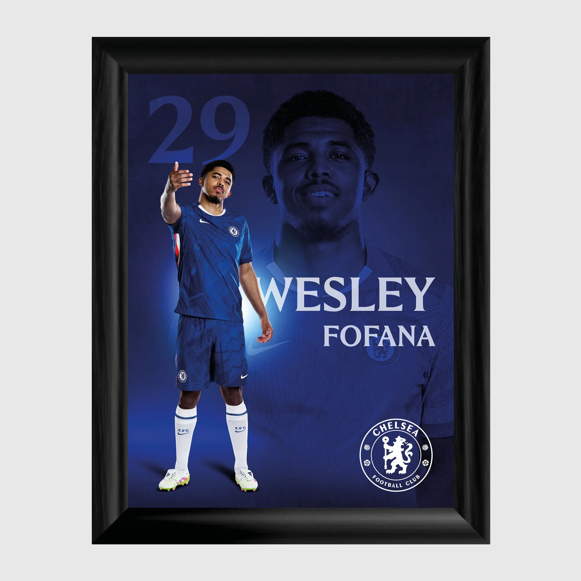 Chelsea Wesley Fofana 2025-26 Framed Print - 12 x 16