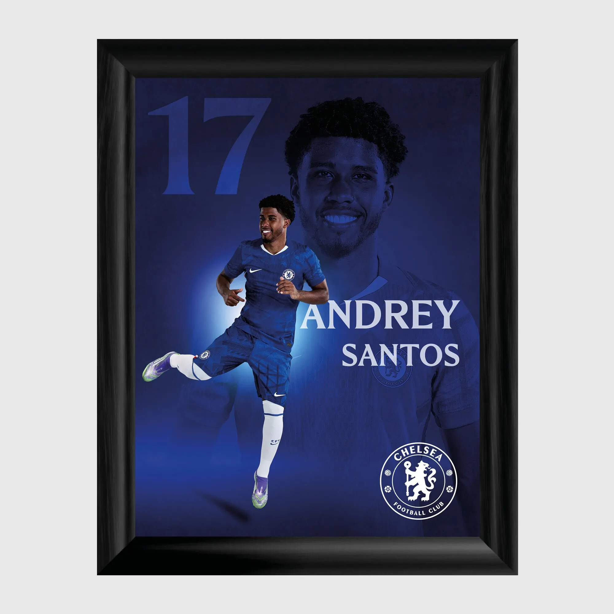 Chelsea Andrey Santos 2025-26 Framed Print - 12 x 16