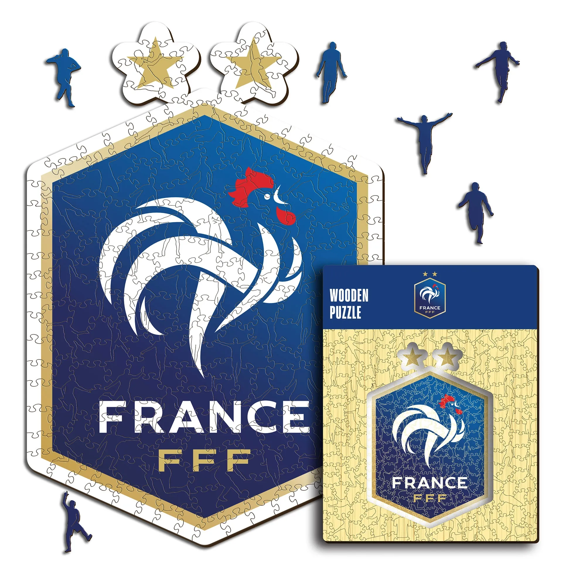France Logo Wooden Puzzle Size S (150 pieces)