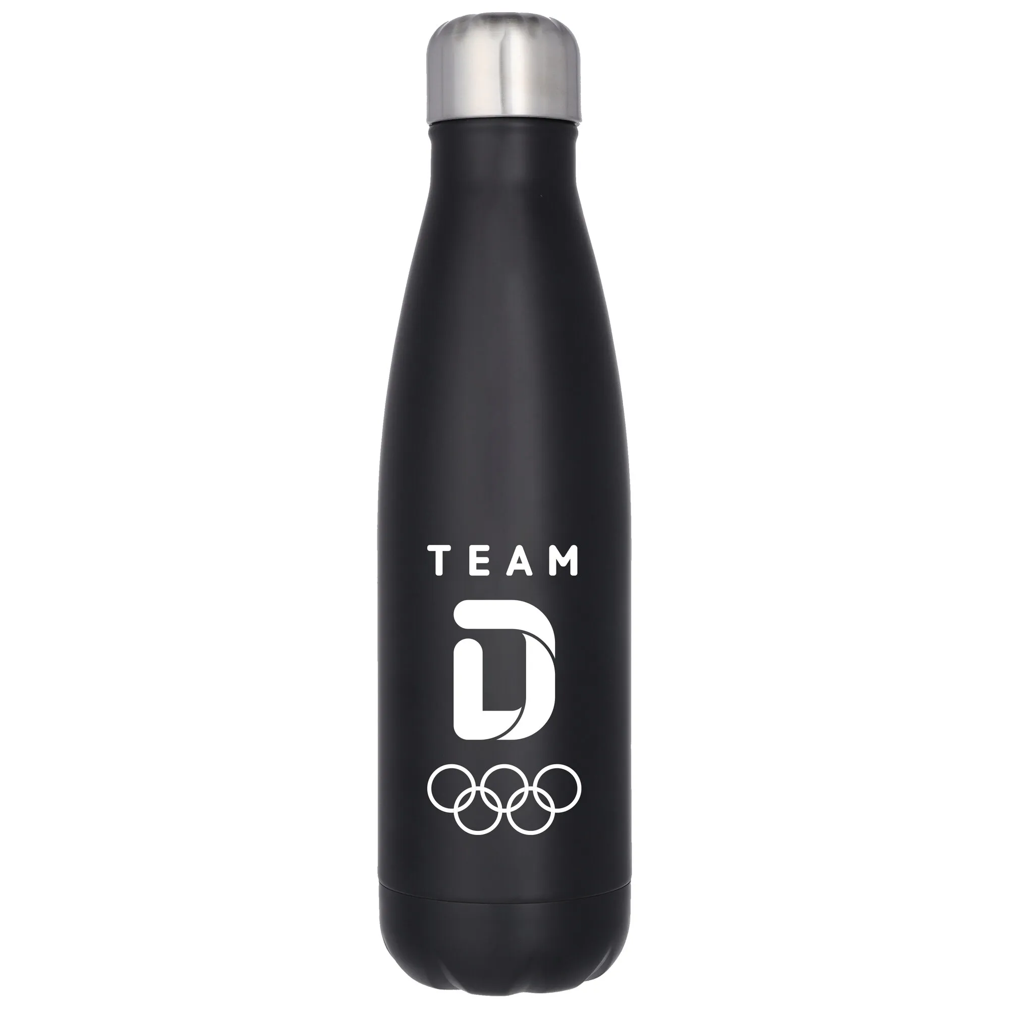 Team D Primary Logo Stainless Steel 500ml Drink Bottle - Black