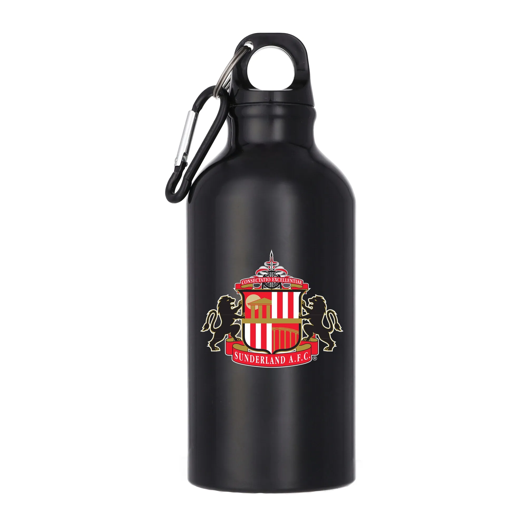 Sunderland Logo Aluminum 400ml Drink Bottle - Black
