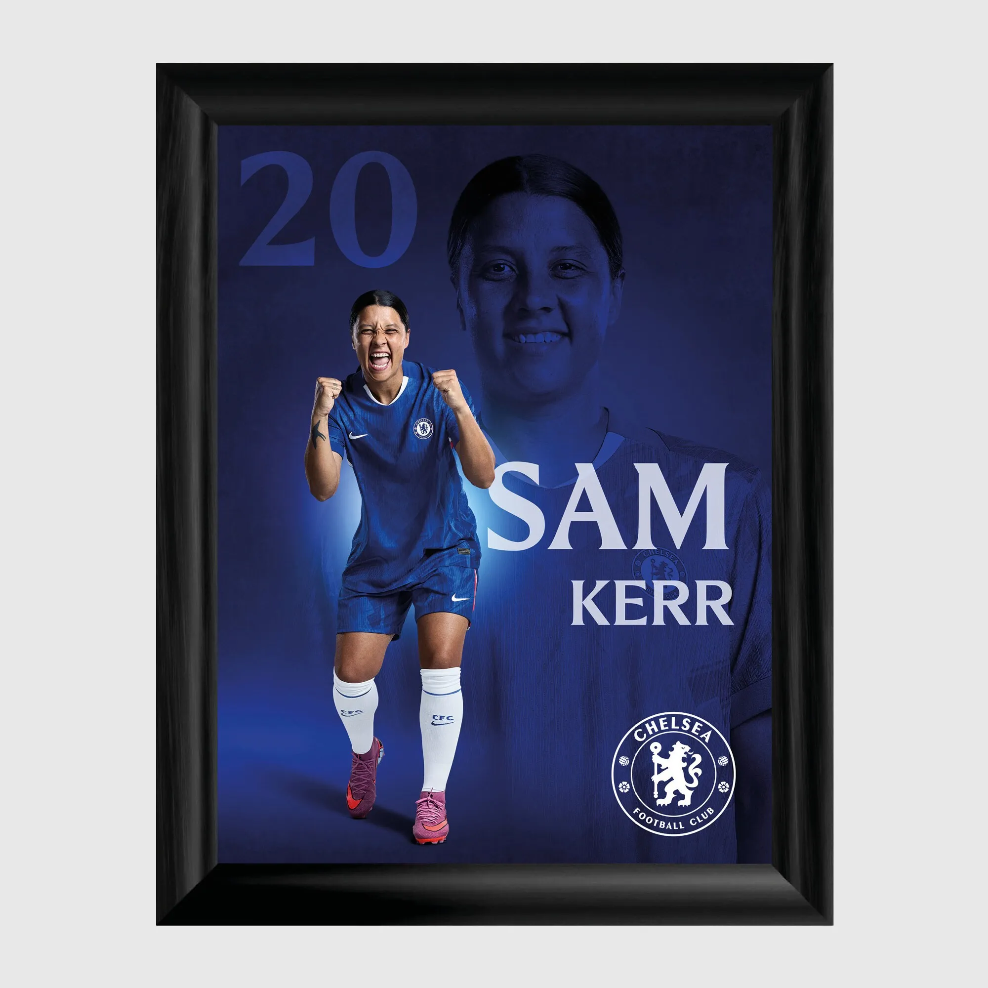 Chelsea Sam Kerr 2025-26 Framed Print - 12 x 16
