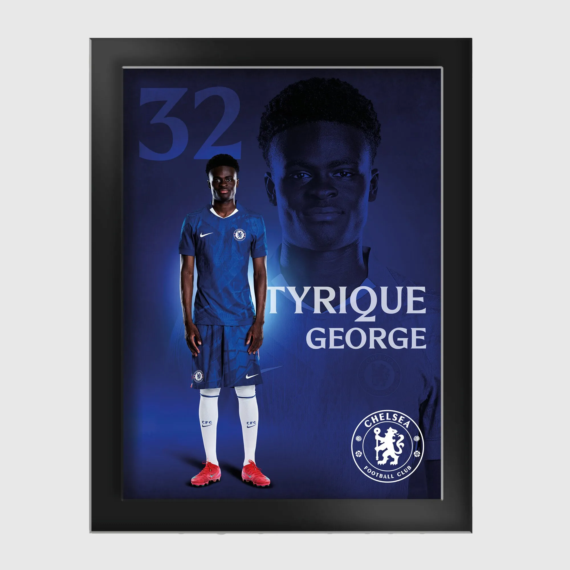 Chelsea Tyrique George 2025-26 Tempered Glass Frame - 6 x 8