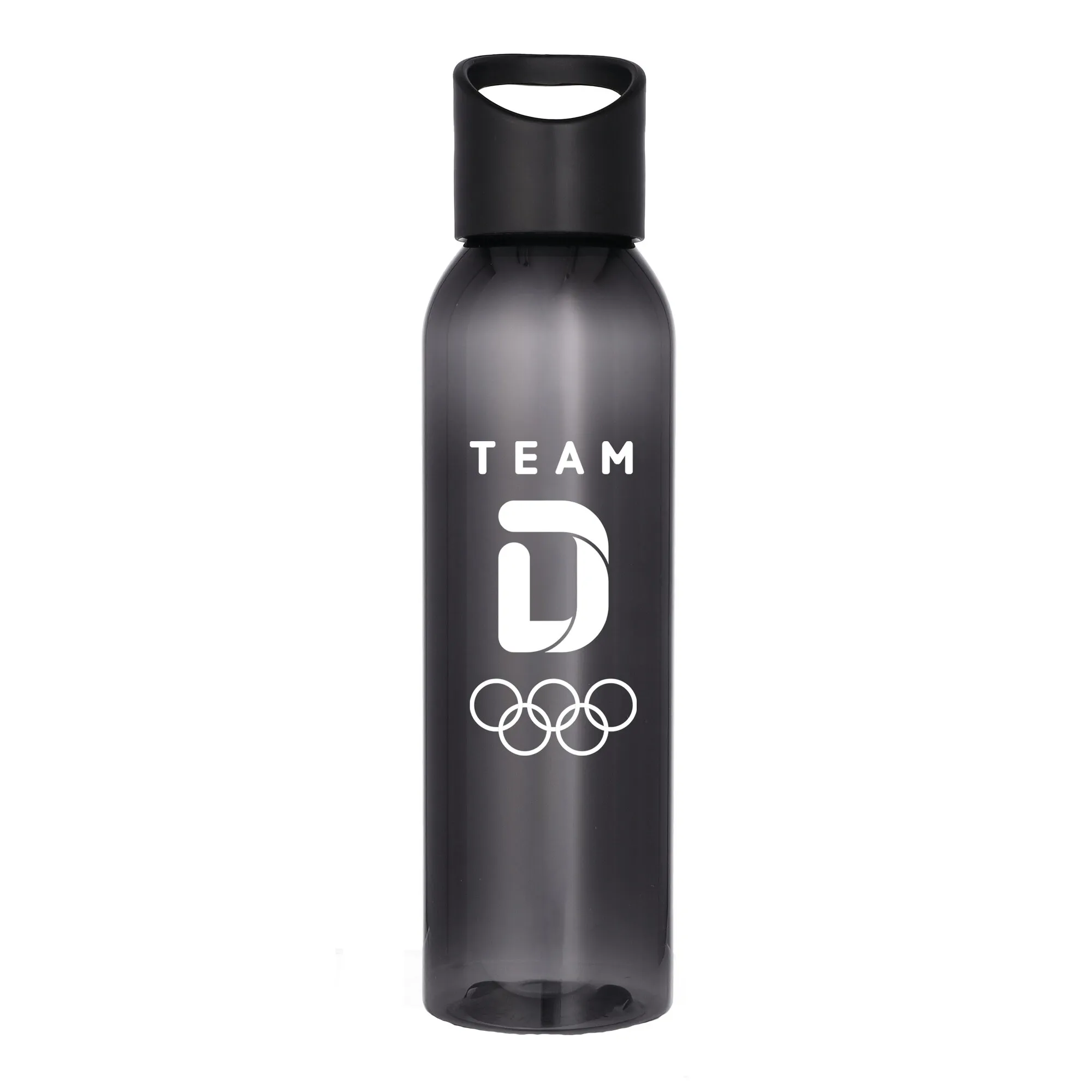 Team D Primary Logo Plastic 650ml Drink Bottle - Black