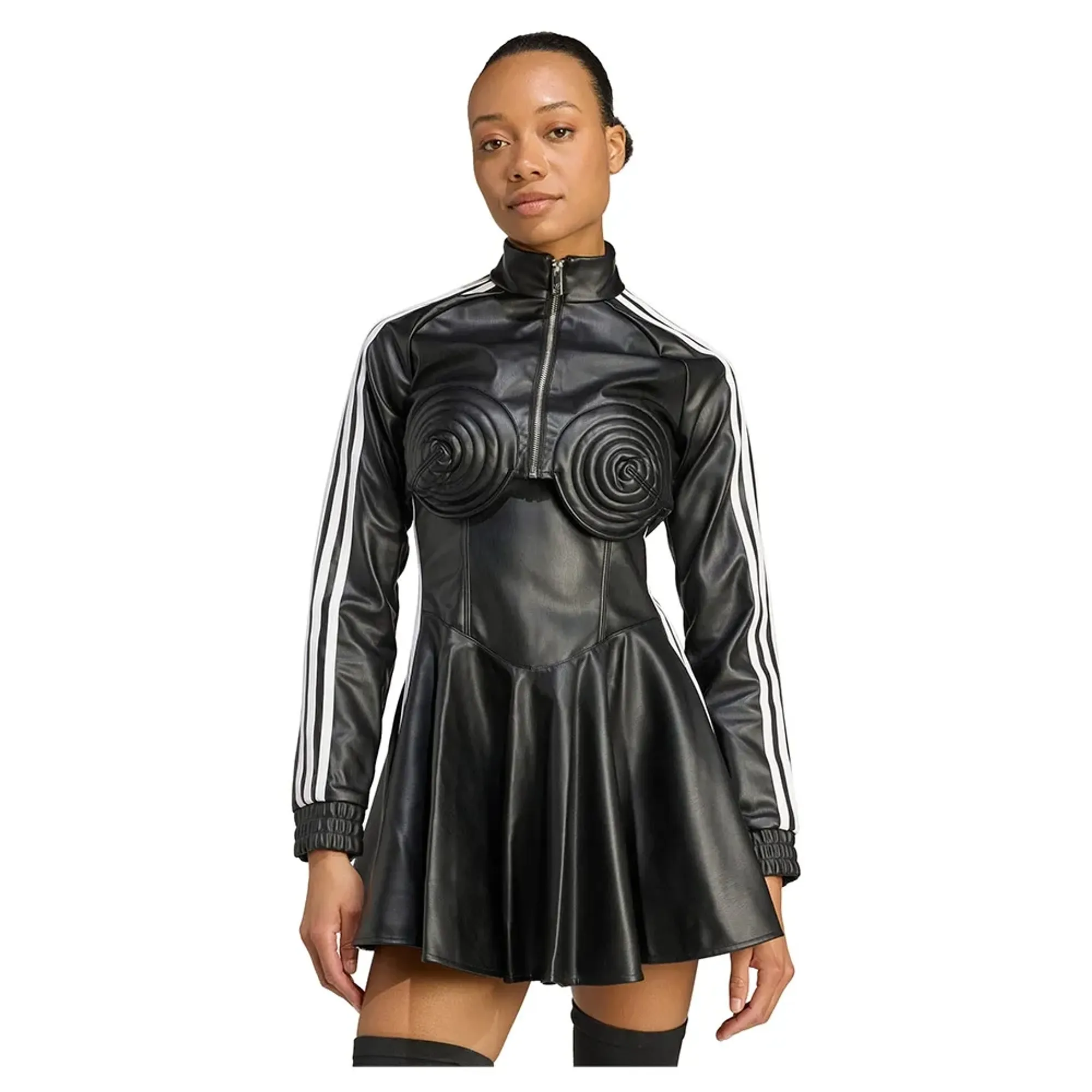 Adidas Originals X Jeremy Scott Pride Faux Leather Tracksuit Jacket