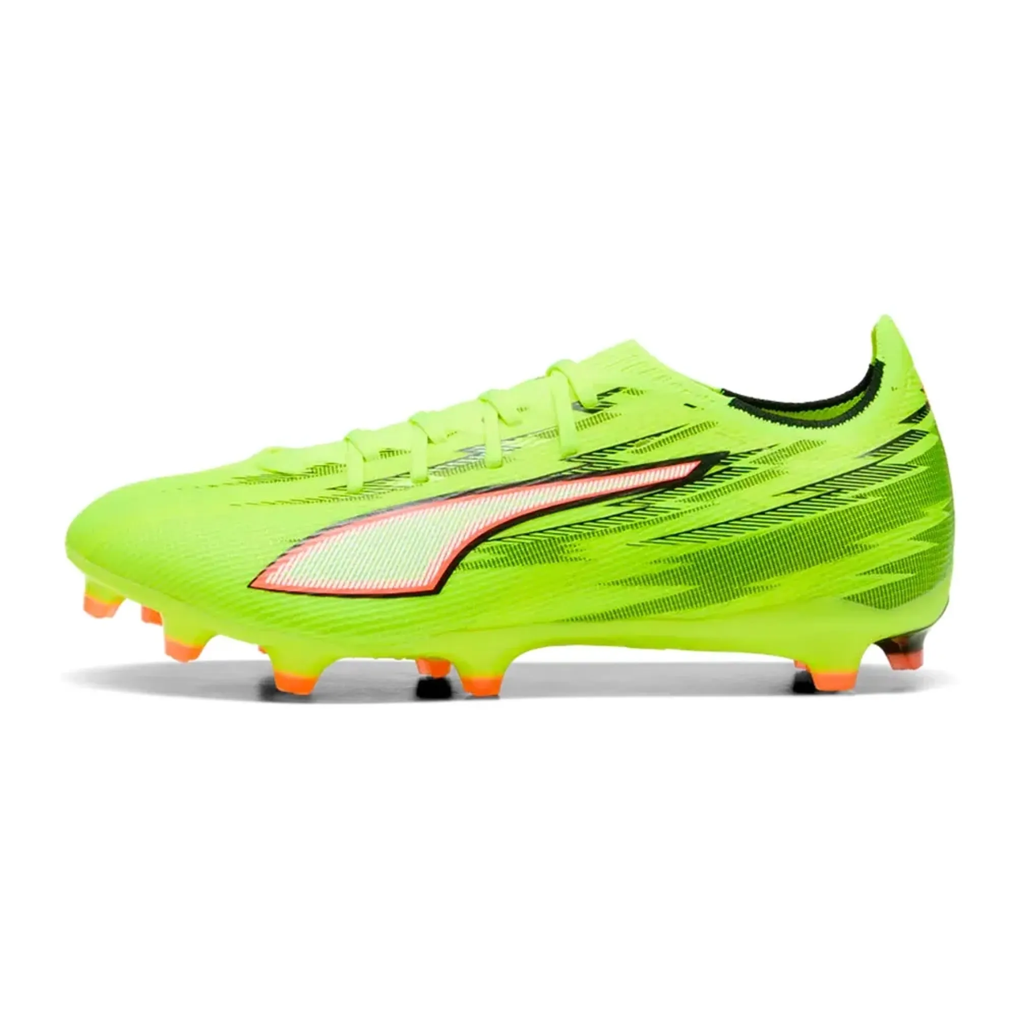 PUMA Ultra 6 Match FG/AG Football Boots Unisex, Yellow Alert/Black/Glowing Red, size 10