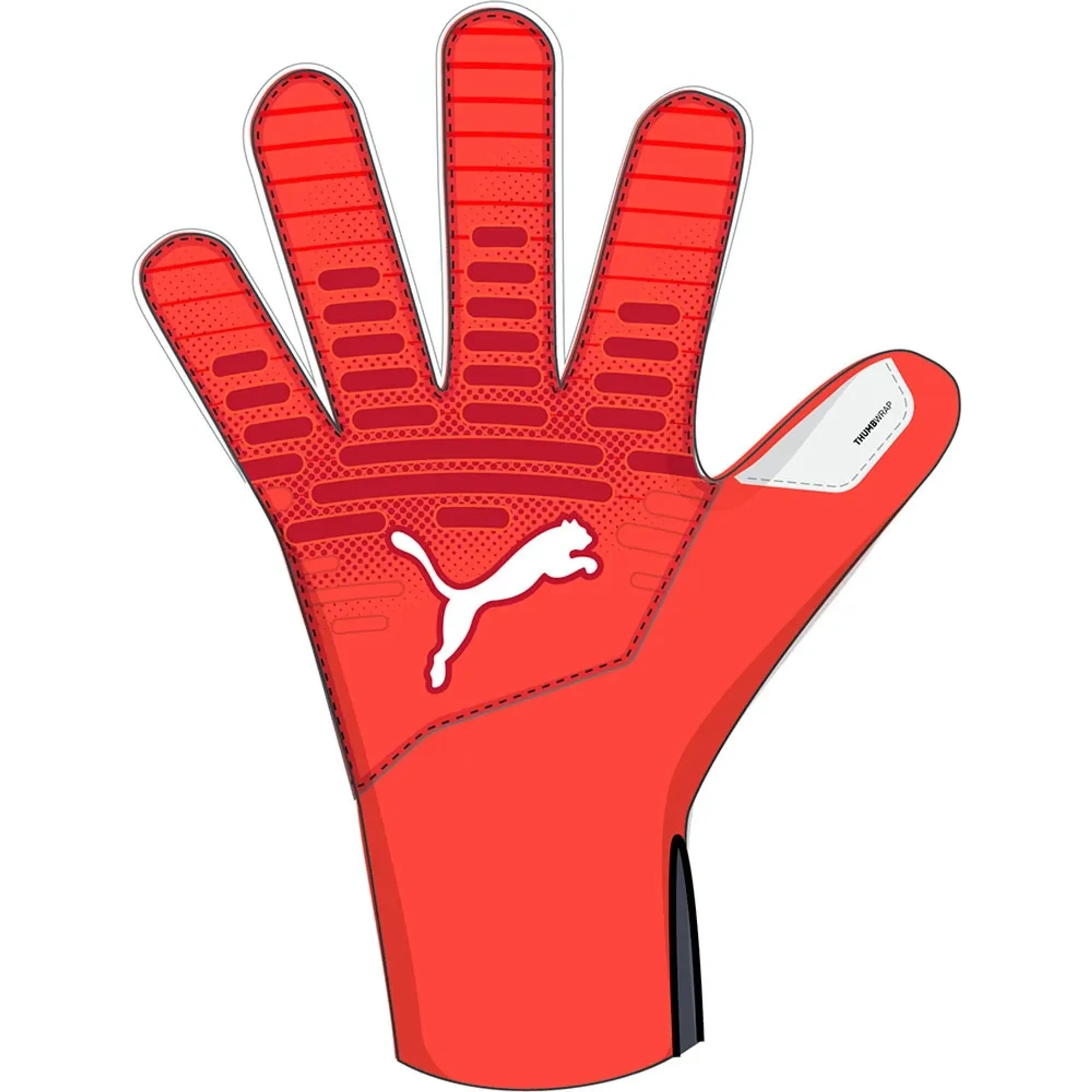 PUMA Future Play Nc Goalkeeper Gloves Unisex, Glowing Red/Red/Black, size 10