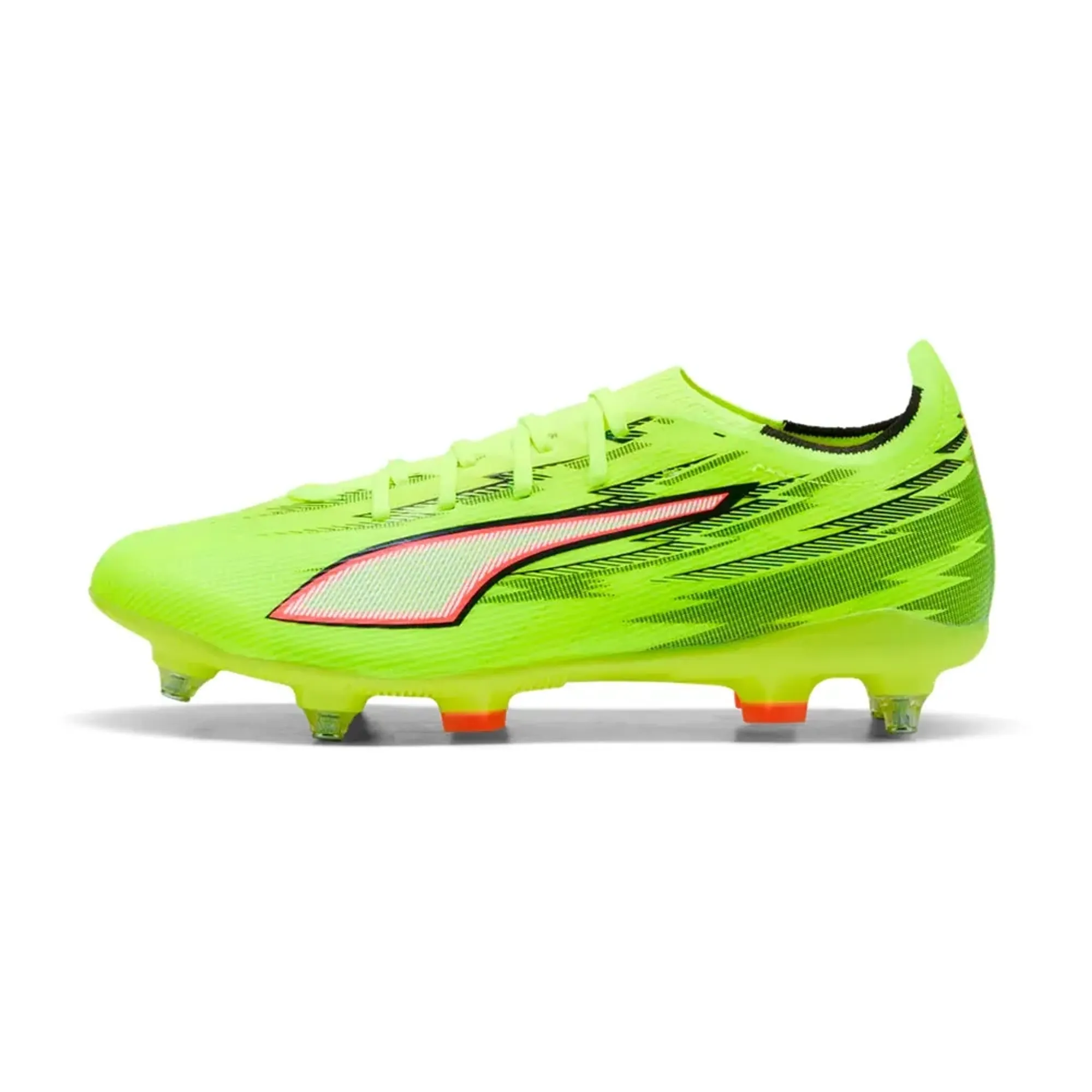 PUMA Ultra 6 Match MxSG Football Boots Unisex, Yellow Alert/Black/Glowing Red, size 10