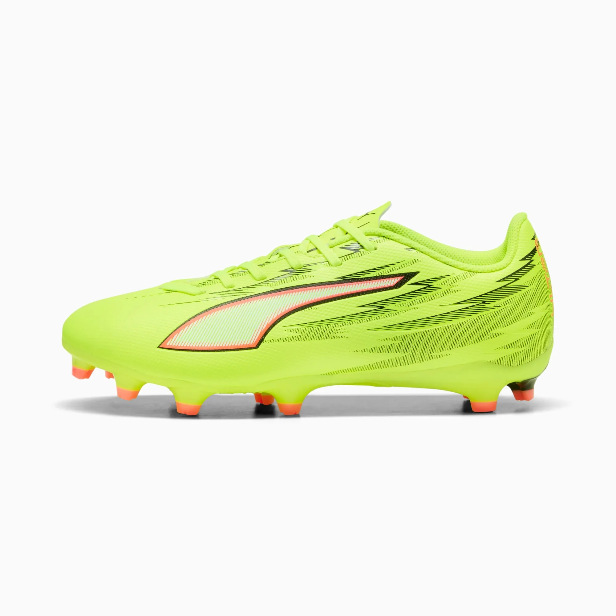 PUMA Ultra 6 Play FG/AG Football Boots Women, Yellow Alert/Black/Glowing Red, size 3
