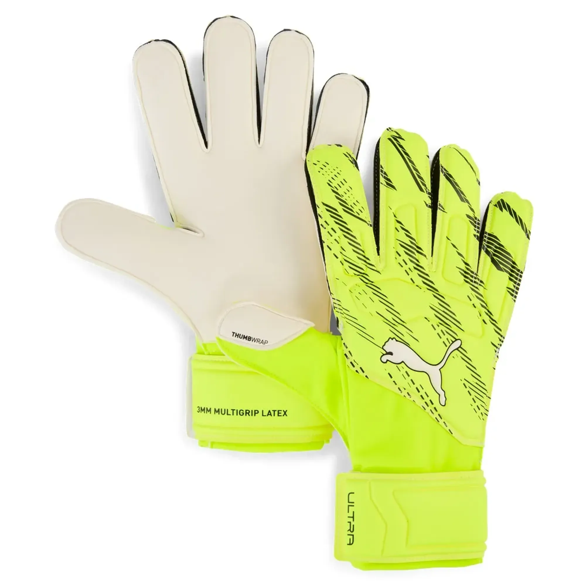 PUMA Ultra Match Rc Goalkeeper Gloves, Yellow Alert/Black, size 10
