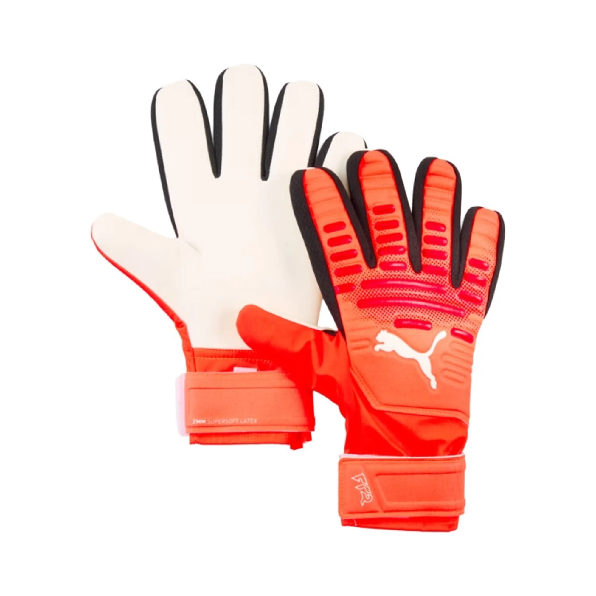 PUMA Future Play Nc Goalkeeper Gloves Youth, Glowing Red/Red/Black, size 4