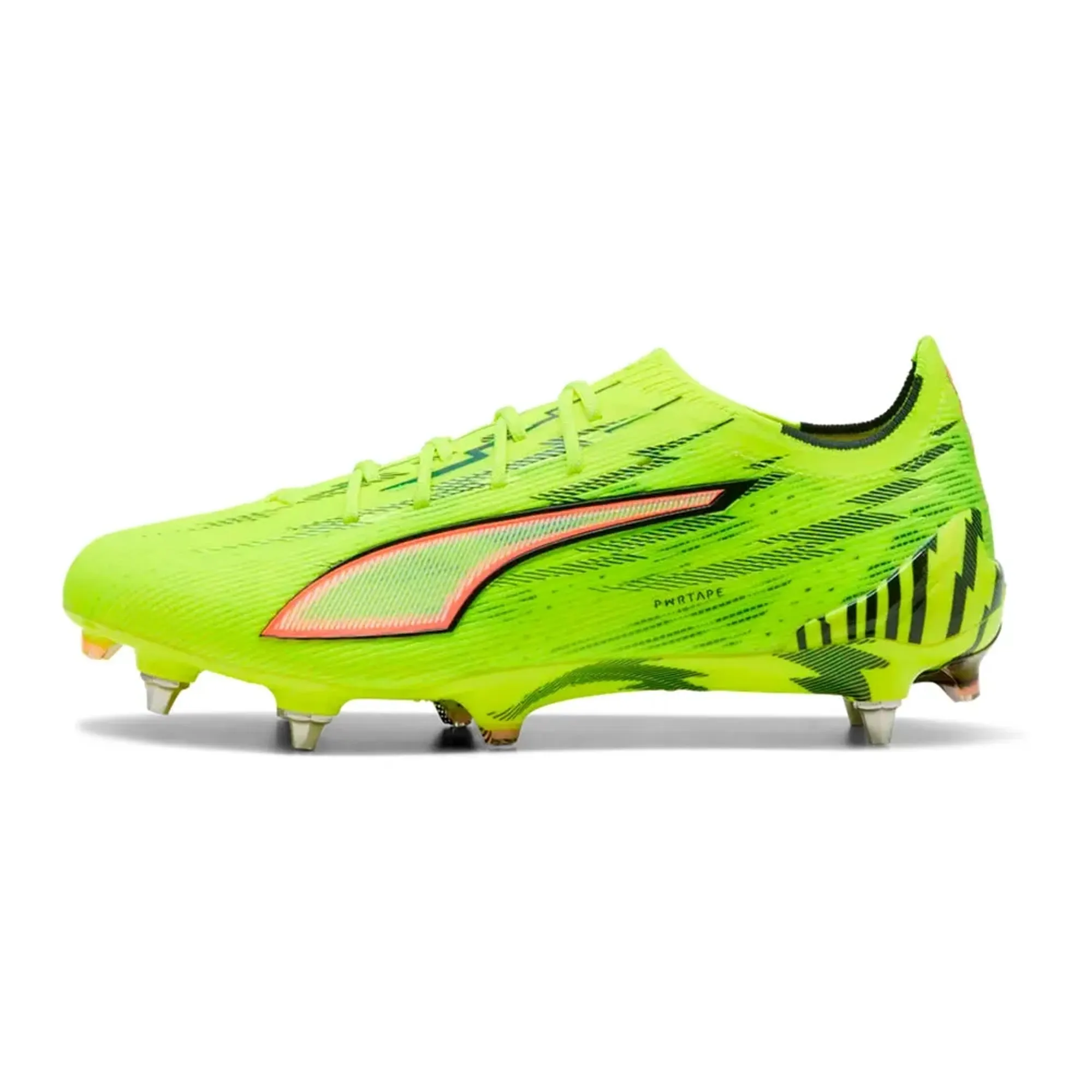 PUMA Ultra 6 Ultimate MxSG Football Boots Unisex, Yellow Alert/Black/Glowing Red, size 10