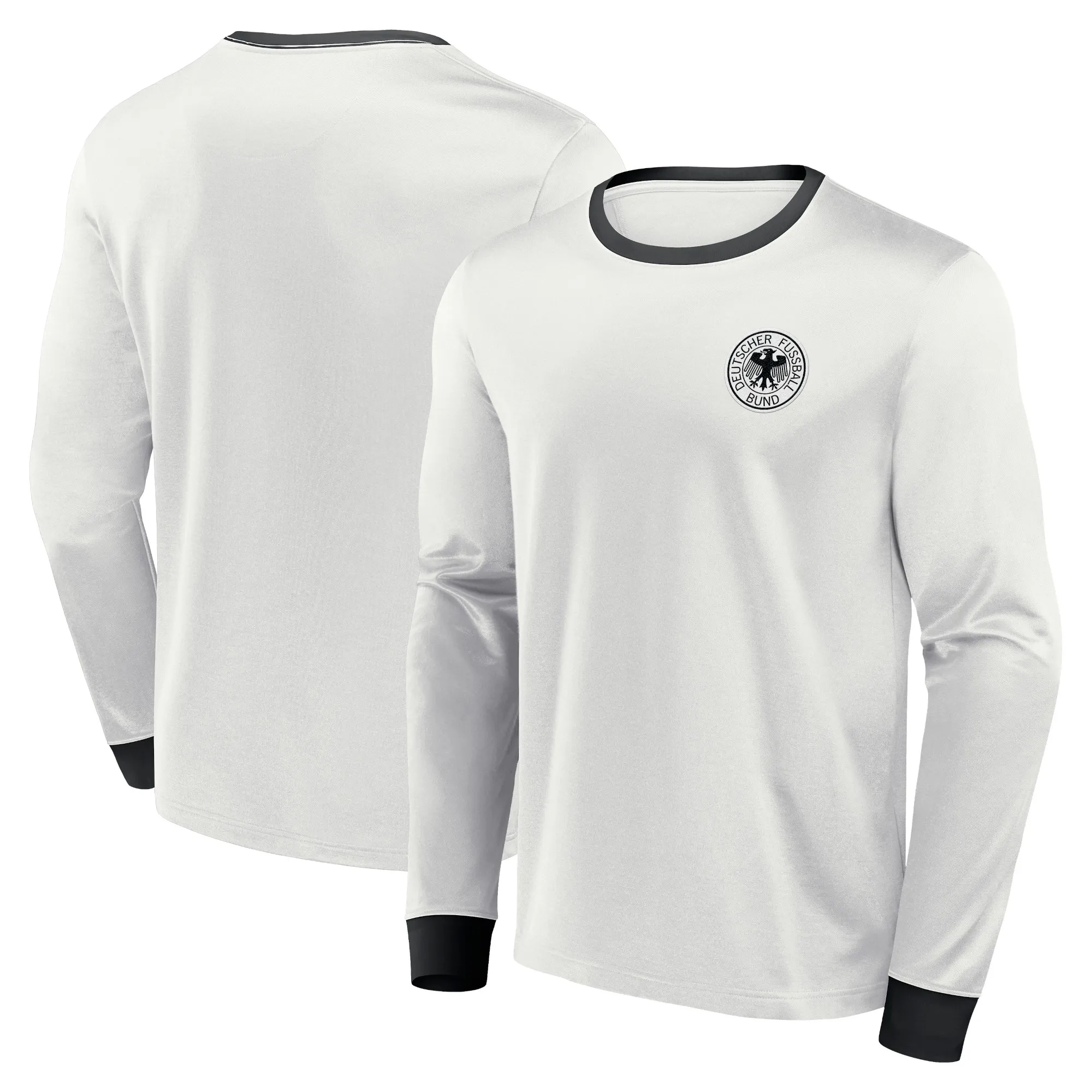DFB 1974 Retro Long Sleeve Captain Home Shirt - Mens
