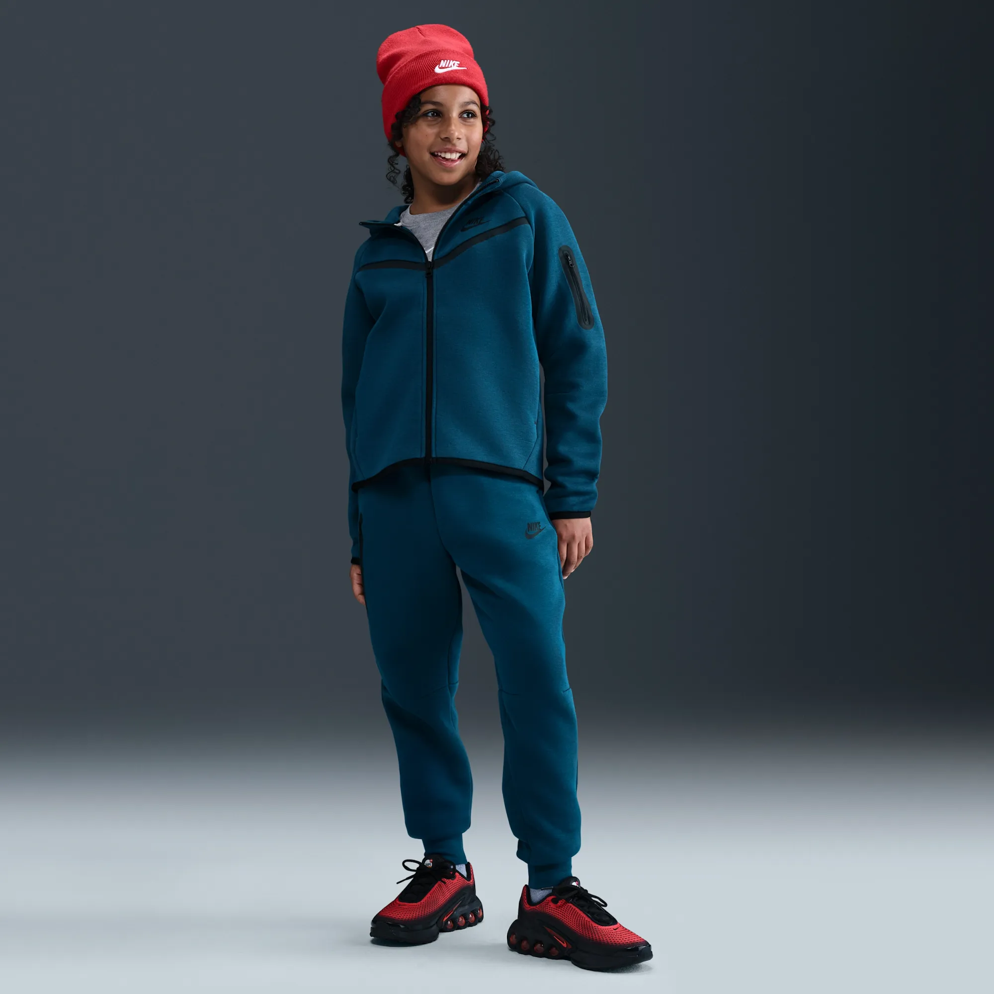 Nike Tech Fleece Girls' Joggers - Blue - Cotton/Polyester