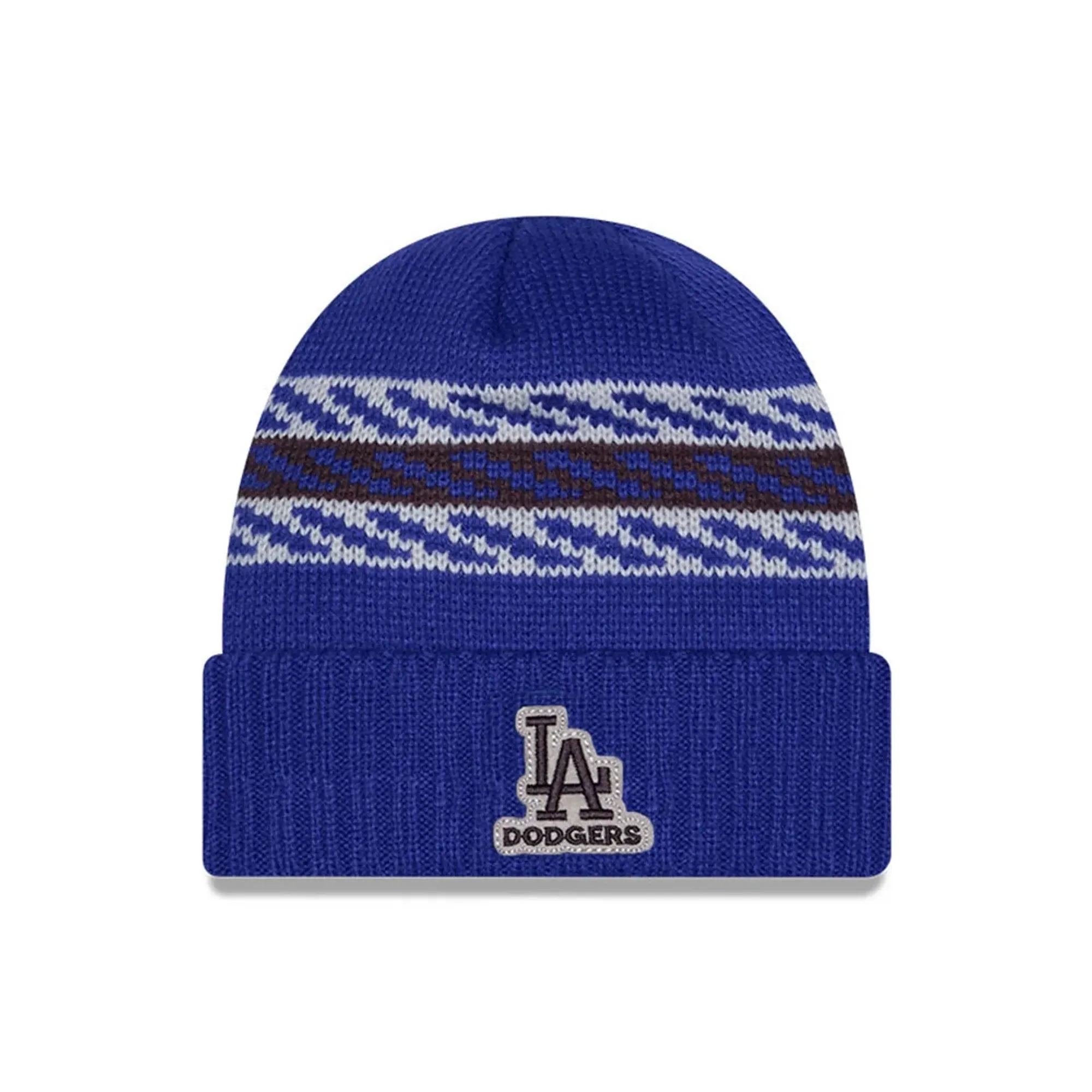LA Dodgers MLB Quilted Dark Blue Cuff knit Beanie Hat New Era Cap adult unisex