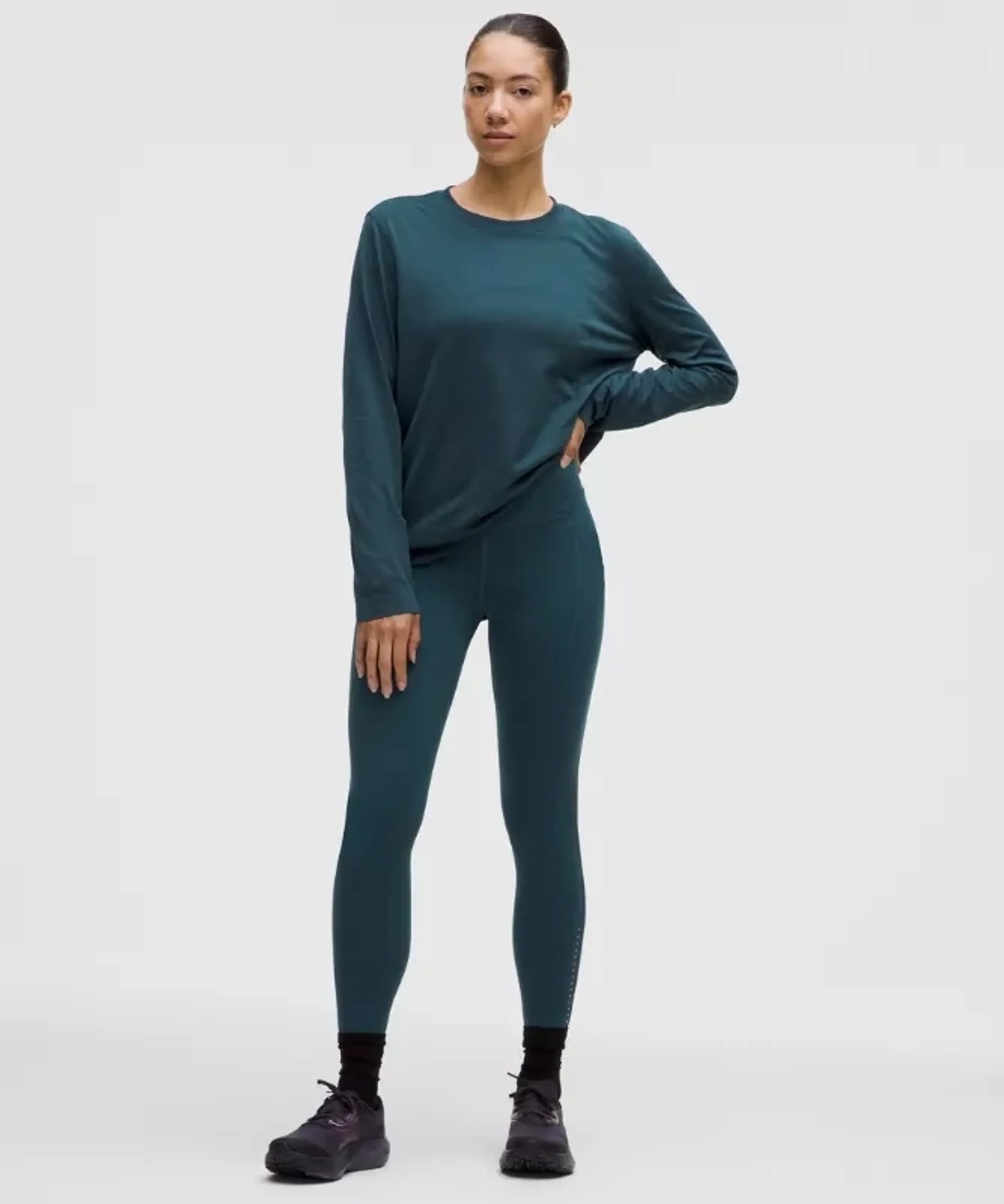 lululemon – Women's Swift Speed High-Rise Tight Leggings – 25" – Color Blue/Grey – Size 0