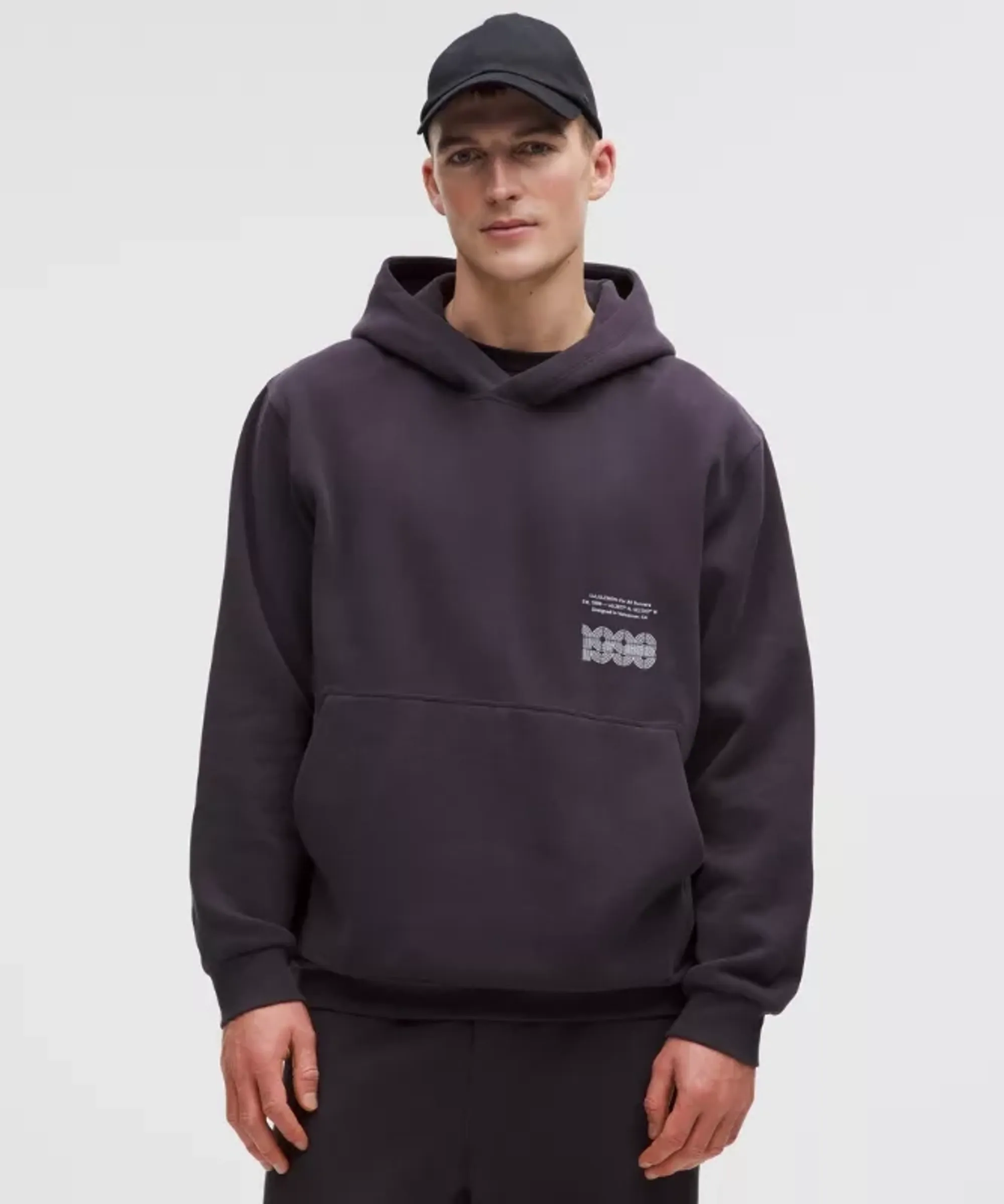 lululemon – Men's Steady State Pullover Hoodie Retro 1998 – Color Purple – Size Large