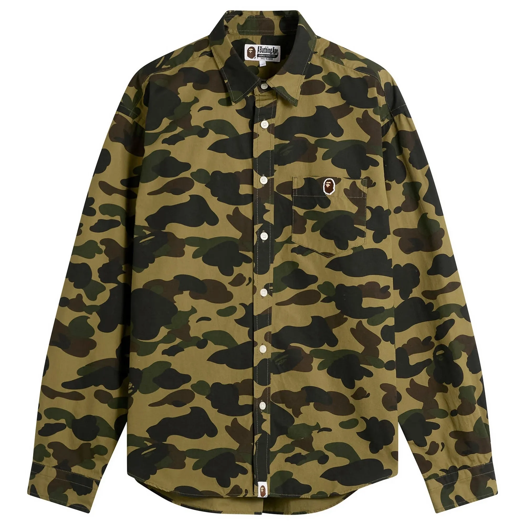 A Bathing Ape Men's 1st Camo One Point Shirt Green