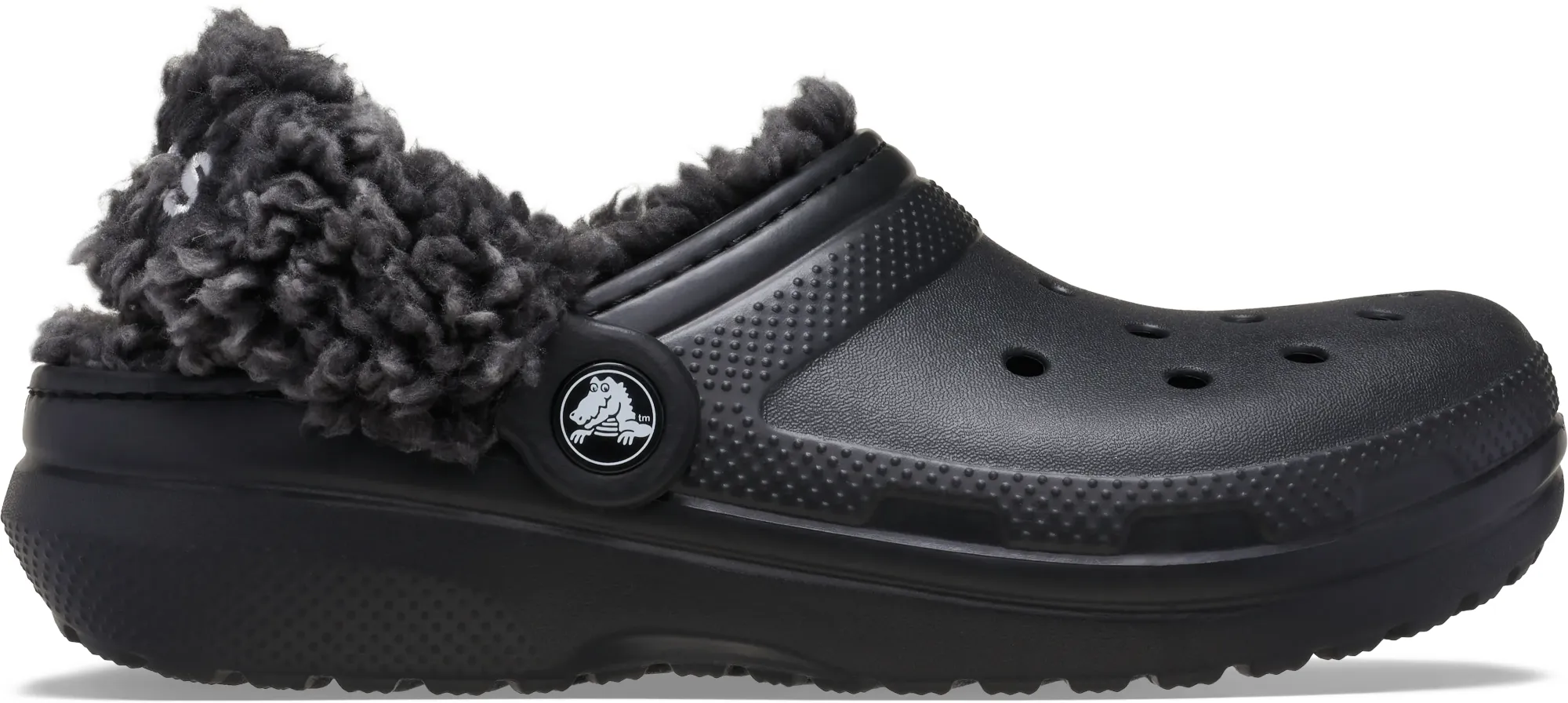 Crocs | Kids | Classic Fleece Lined | Clogs | Black | C11