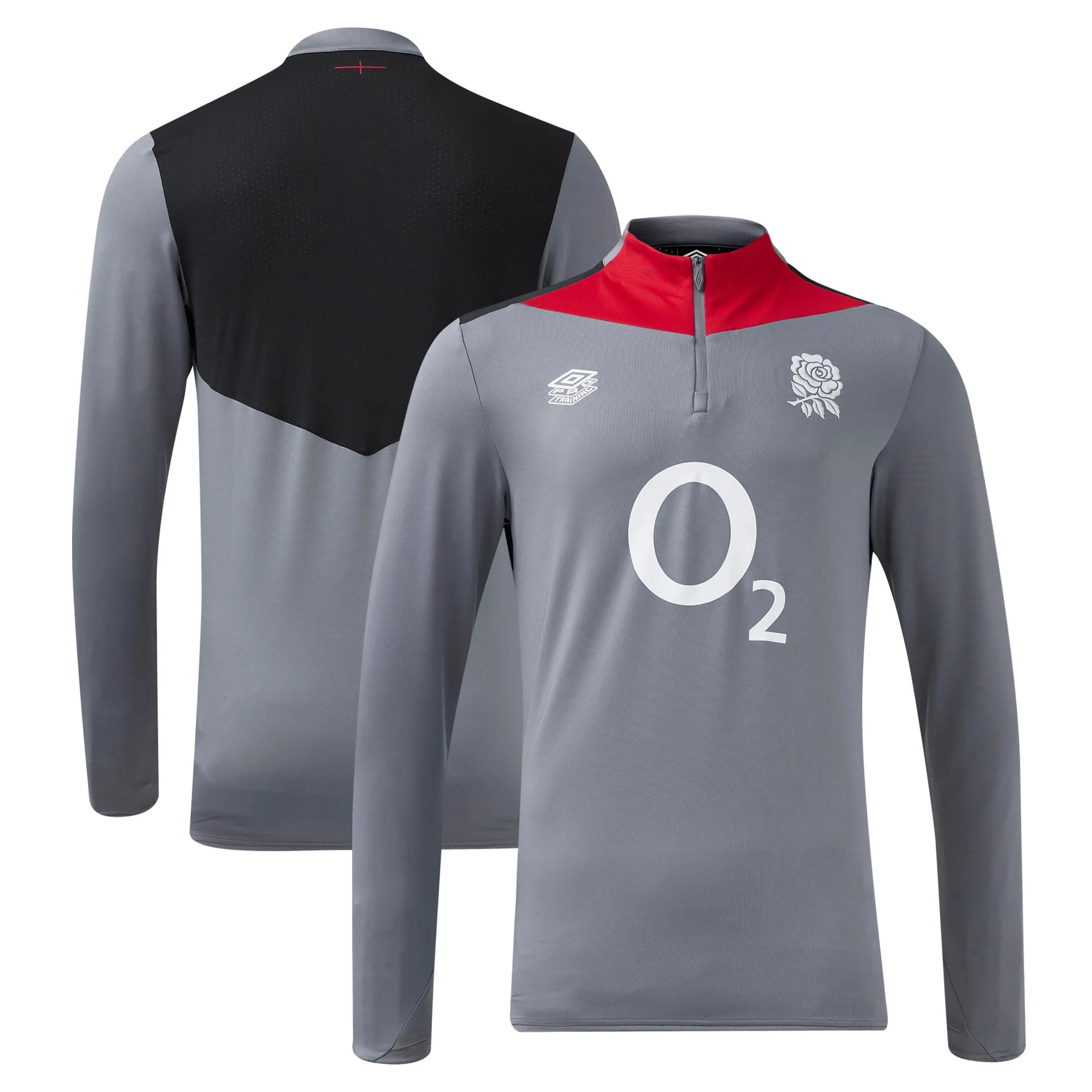 2024-2025 England Rugby Mid Layer Top (Grey)