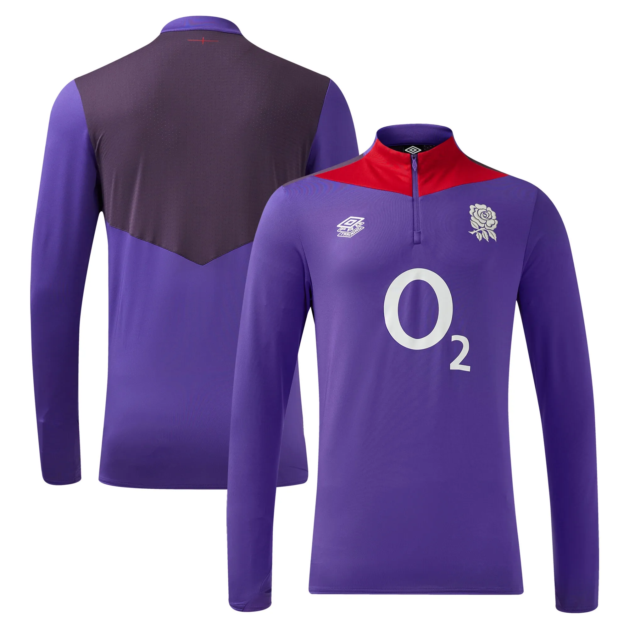 2024-2025 England Rugby Mid Layer Top (Violet) - Kids
