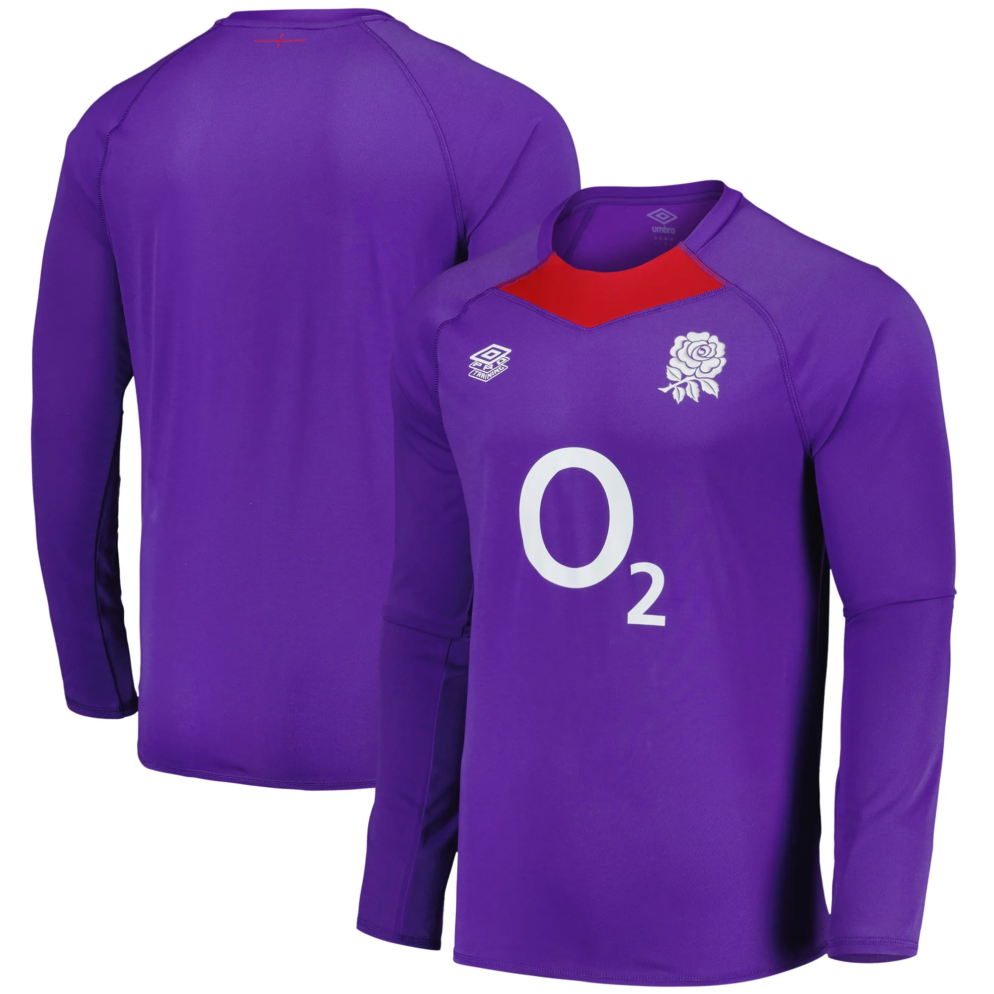 2024-2025 England Rugby Relaxed LS Training Jersey O2 (Violet)