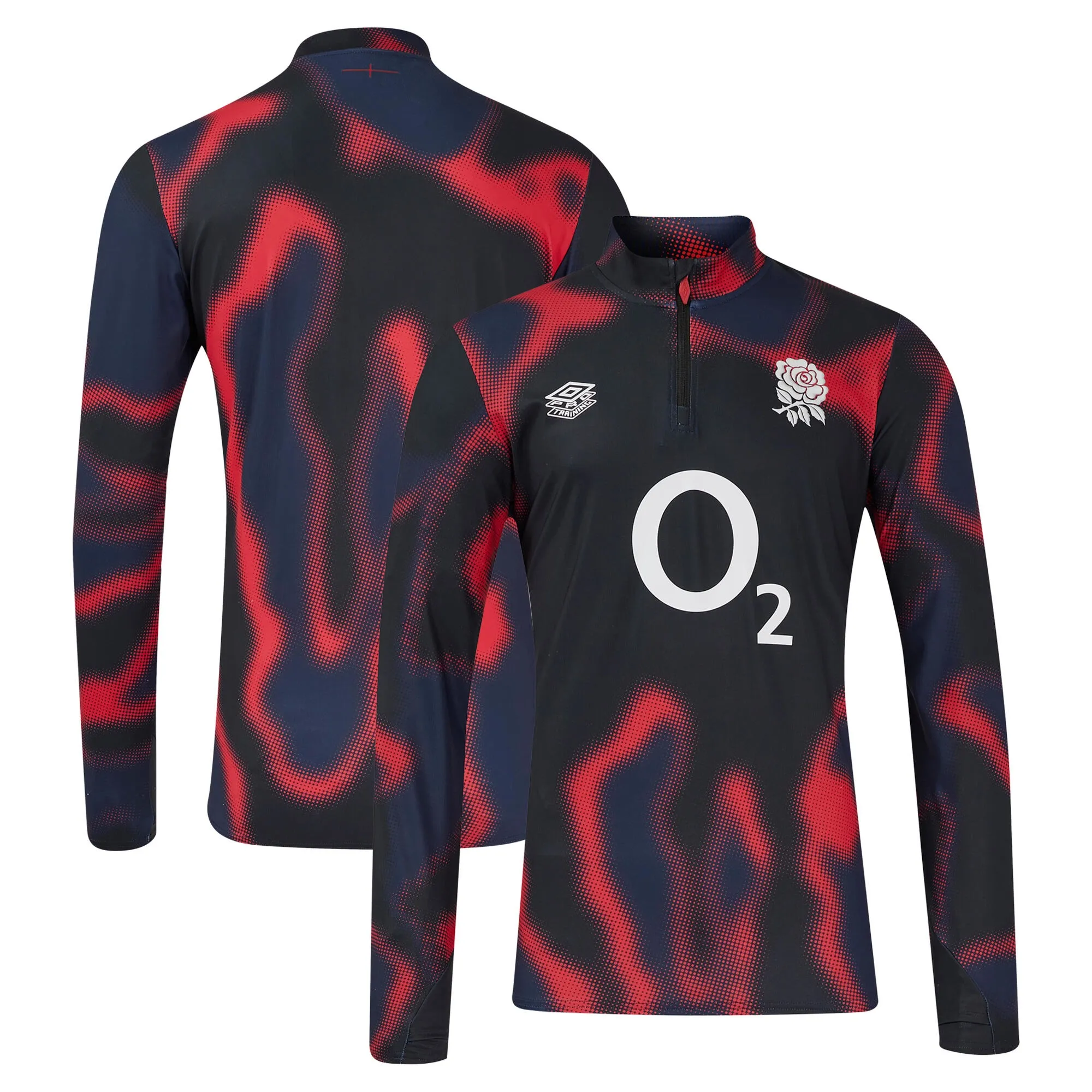 2024-2025 England Rugby Warm Up Midlayer (Black)