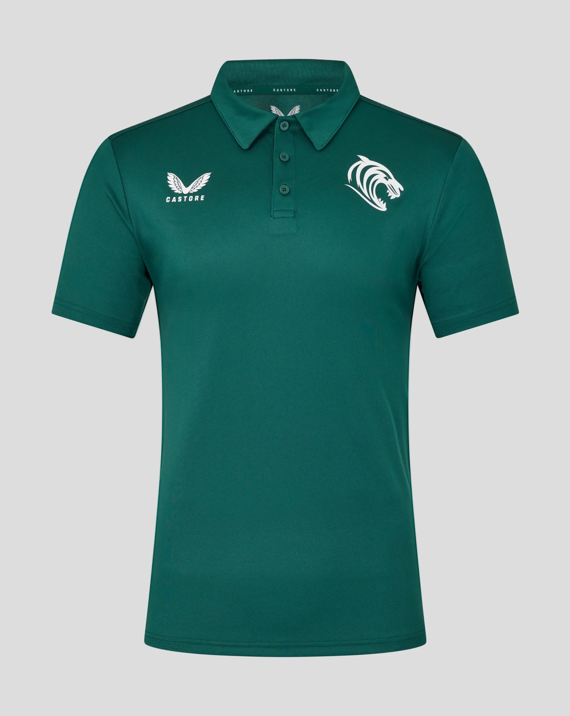 Castore Leicester Tigers Men's 25/26 Short Sleeve Training Polo - Botanical