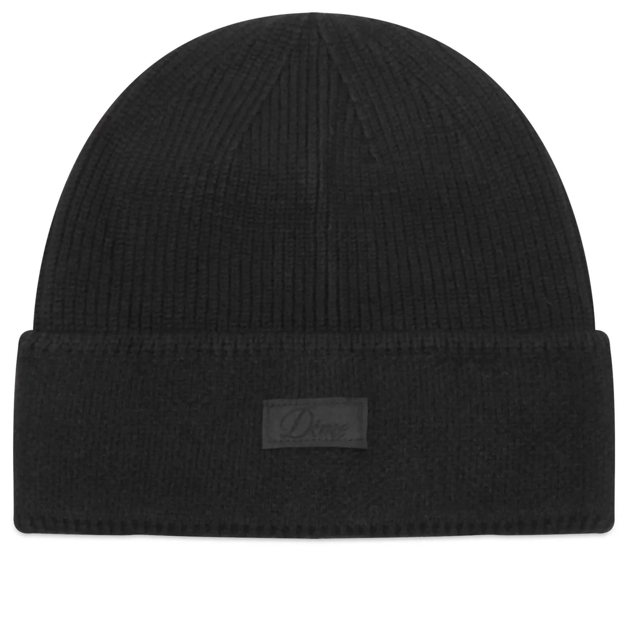 Dime Men's Cursive Rib Beanie Black