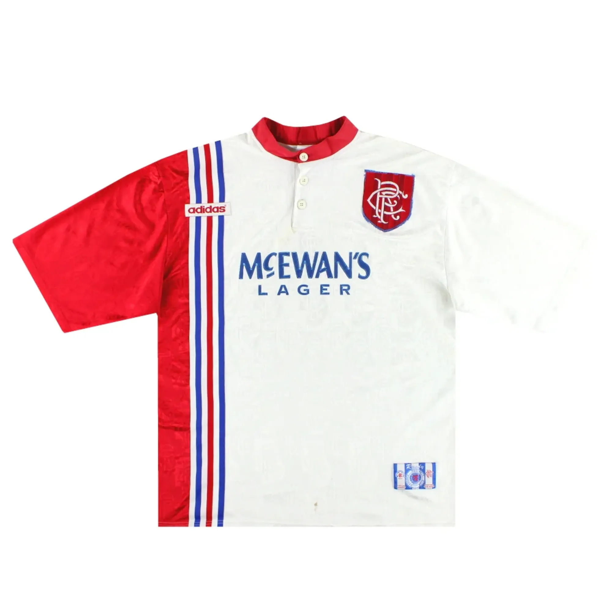 1996-97 Rangers adidas Away Shirt XL - Rangers / Very Good 