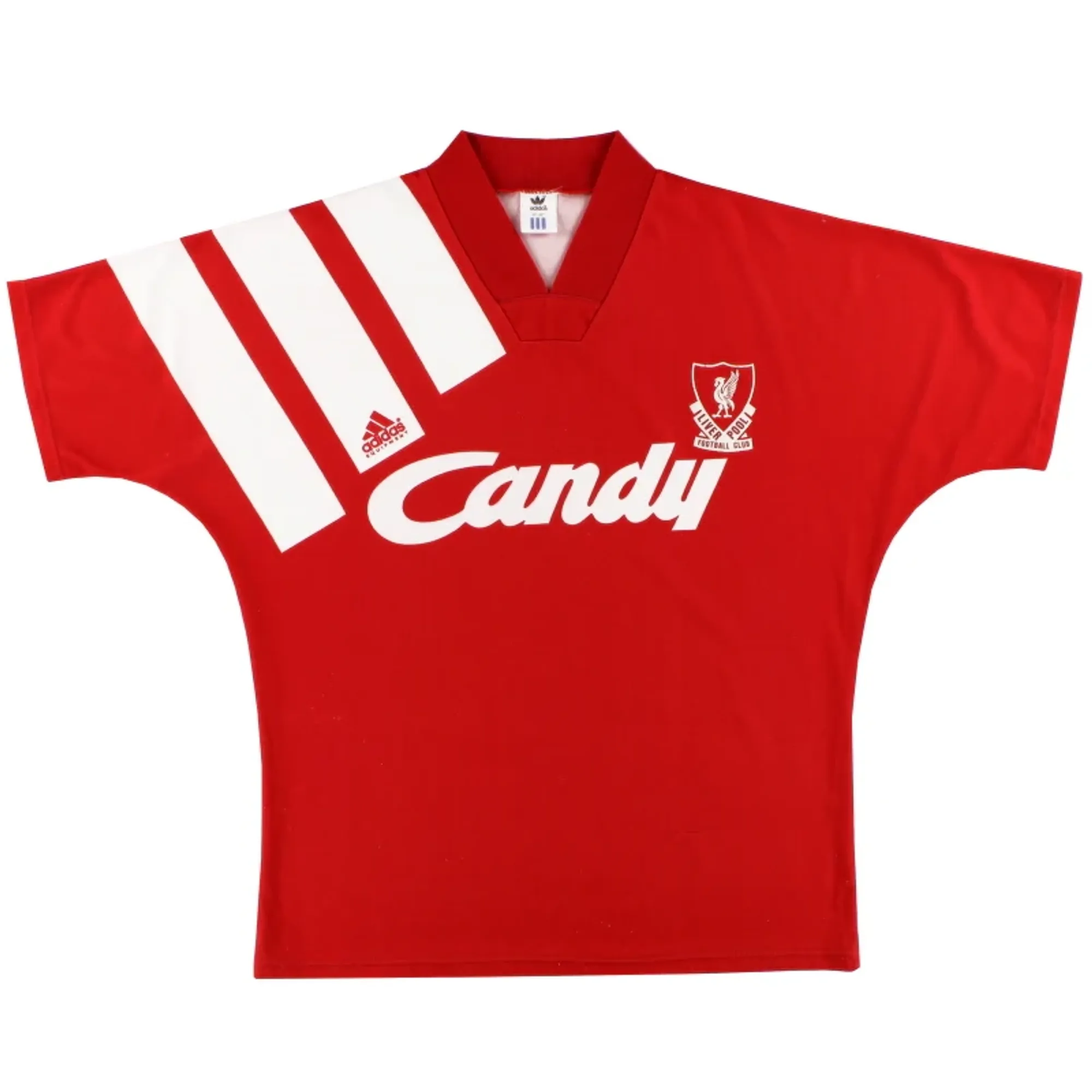 1991-92 Liverpool adidas Home Shirt M/L - Liverpool / Very Good / Medium