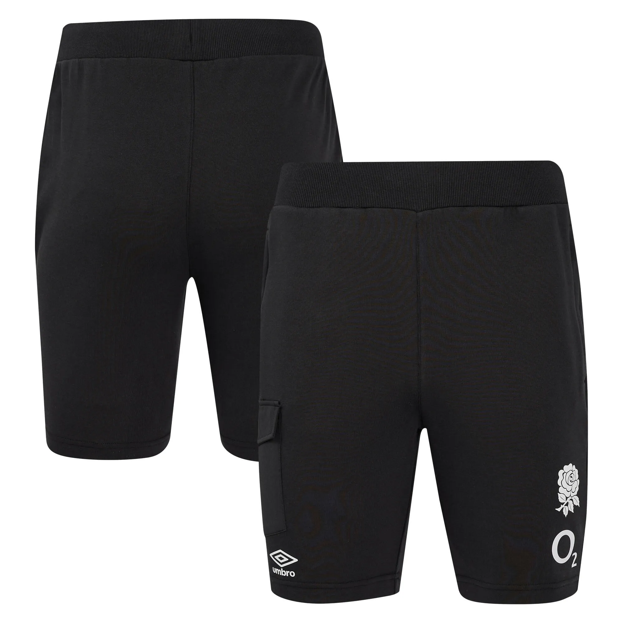 2024-2025 England Rugby Knit Shorts (Black)
