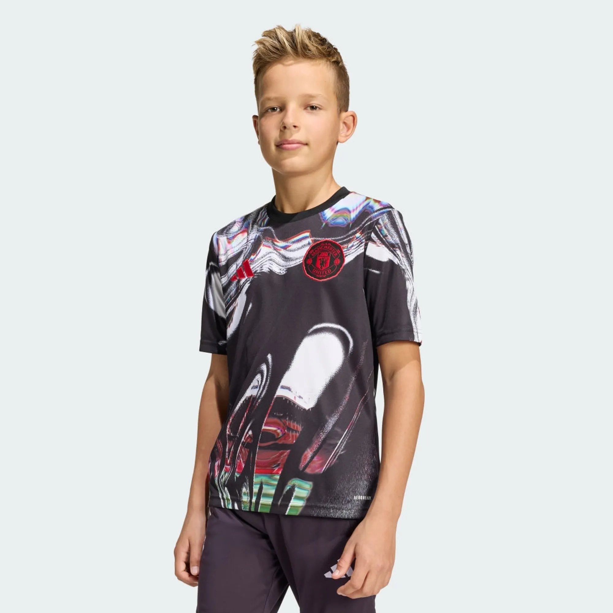 adidas Manchester United 25/26 Pre Match Jersey Kids