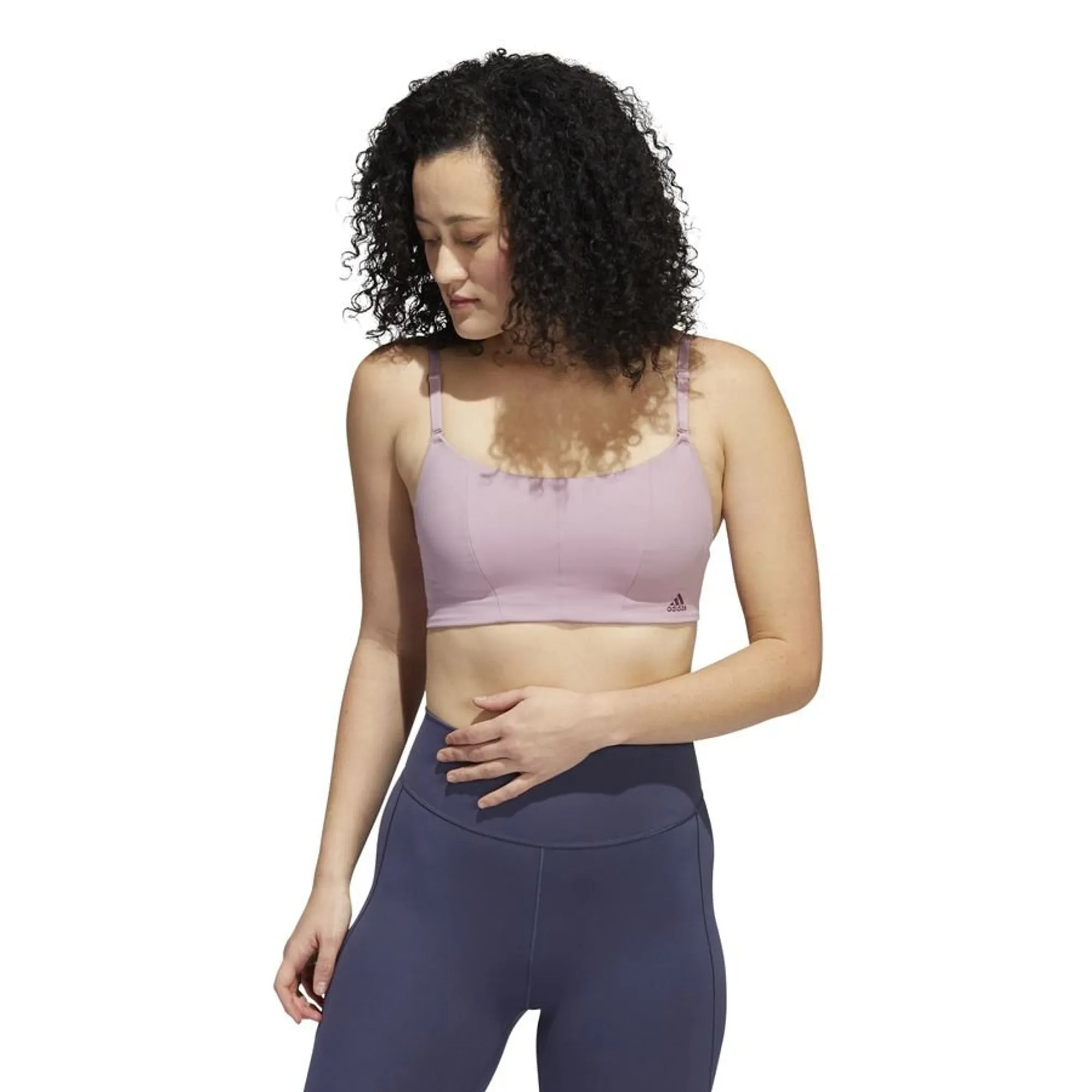 Adidas Sports Bra Yoga Studio Light Support - ['Purple']