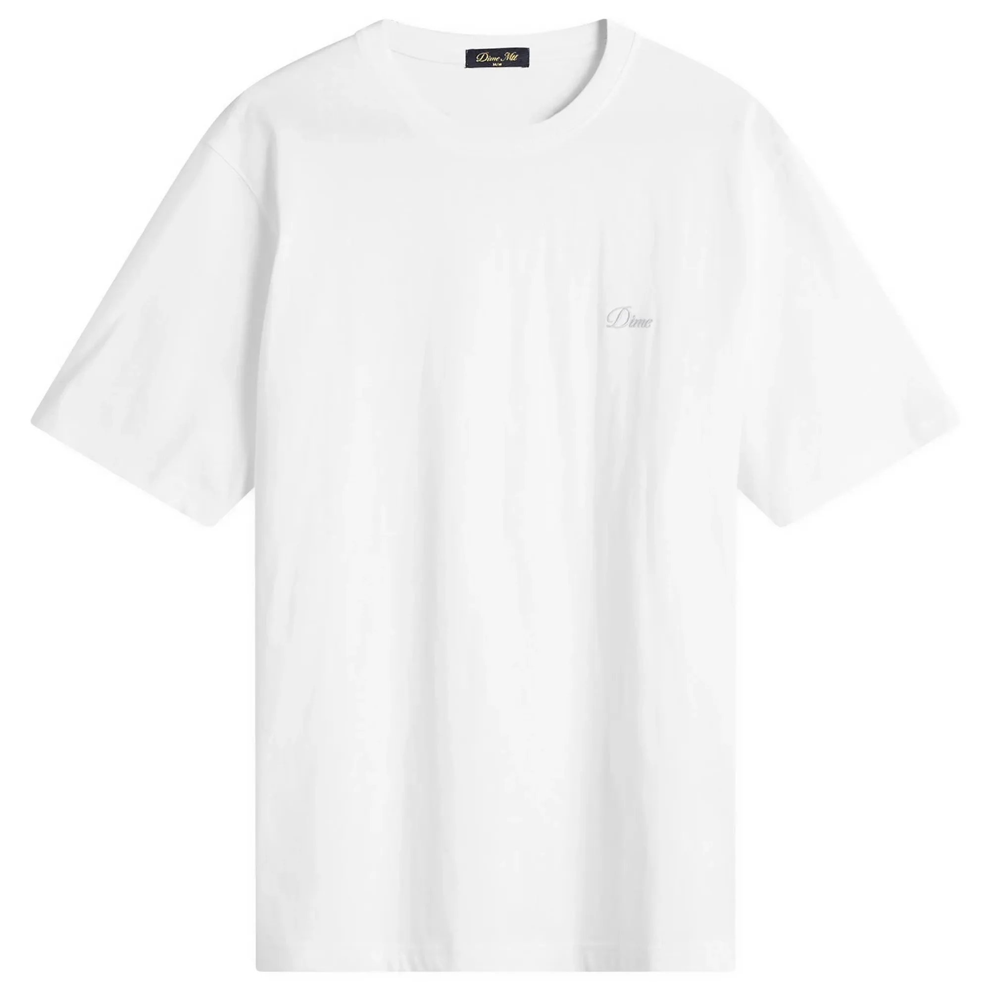 Dime Men's Cursive Small Logo T-Shirt White
