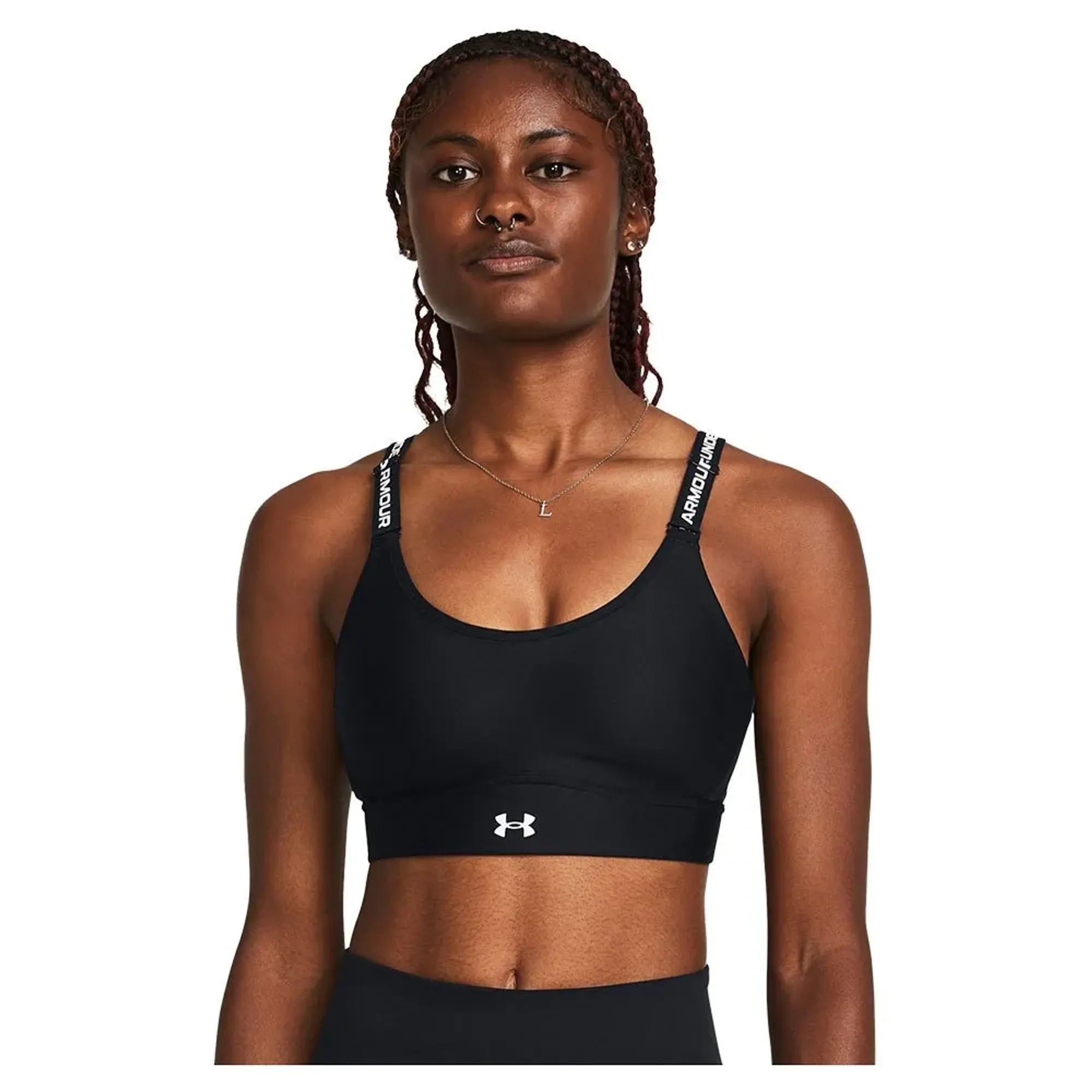 Under Armour  Infinity 2.0 Women's Mid Sports Bra Black / White L A-C