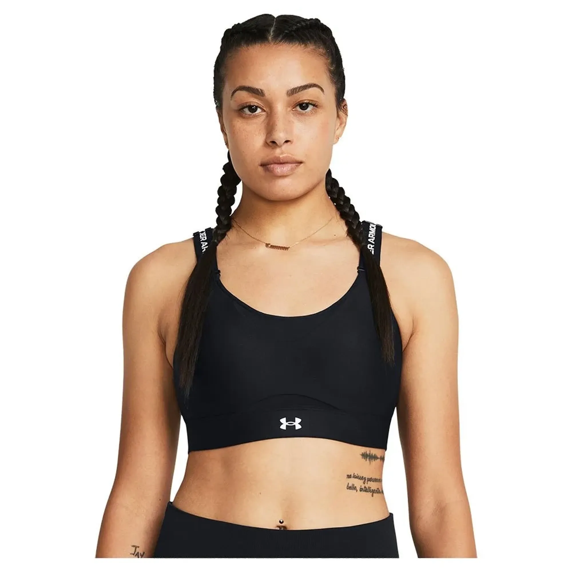 Under Armour Infinity 2.0 High Women's Sports Bra Black / White L A-C
